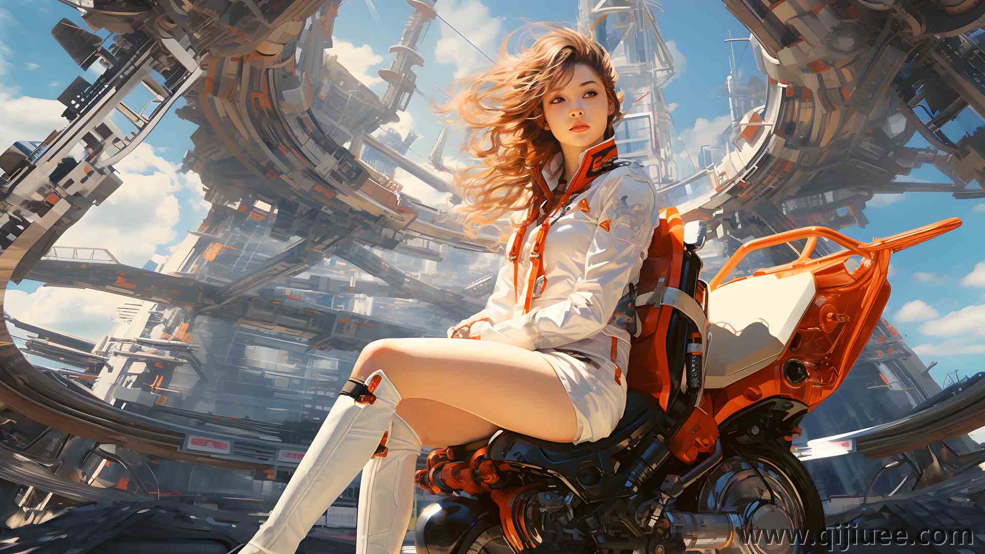 女人 机车 AI艺术 4K壁纸3840 x 2160/4.26 MB-柒染云阁