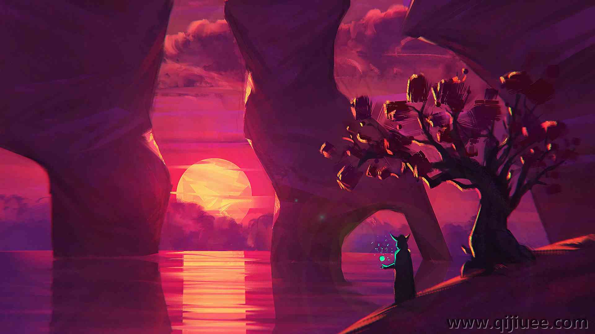 AI艺术 插图 图片 素描 数字绘画 自然 风景 概念艺术  4K壁纸3840 x 2160/7.9 MB-柒染云阁