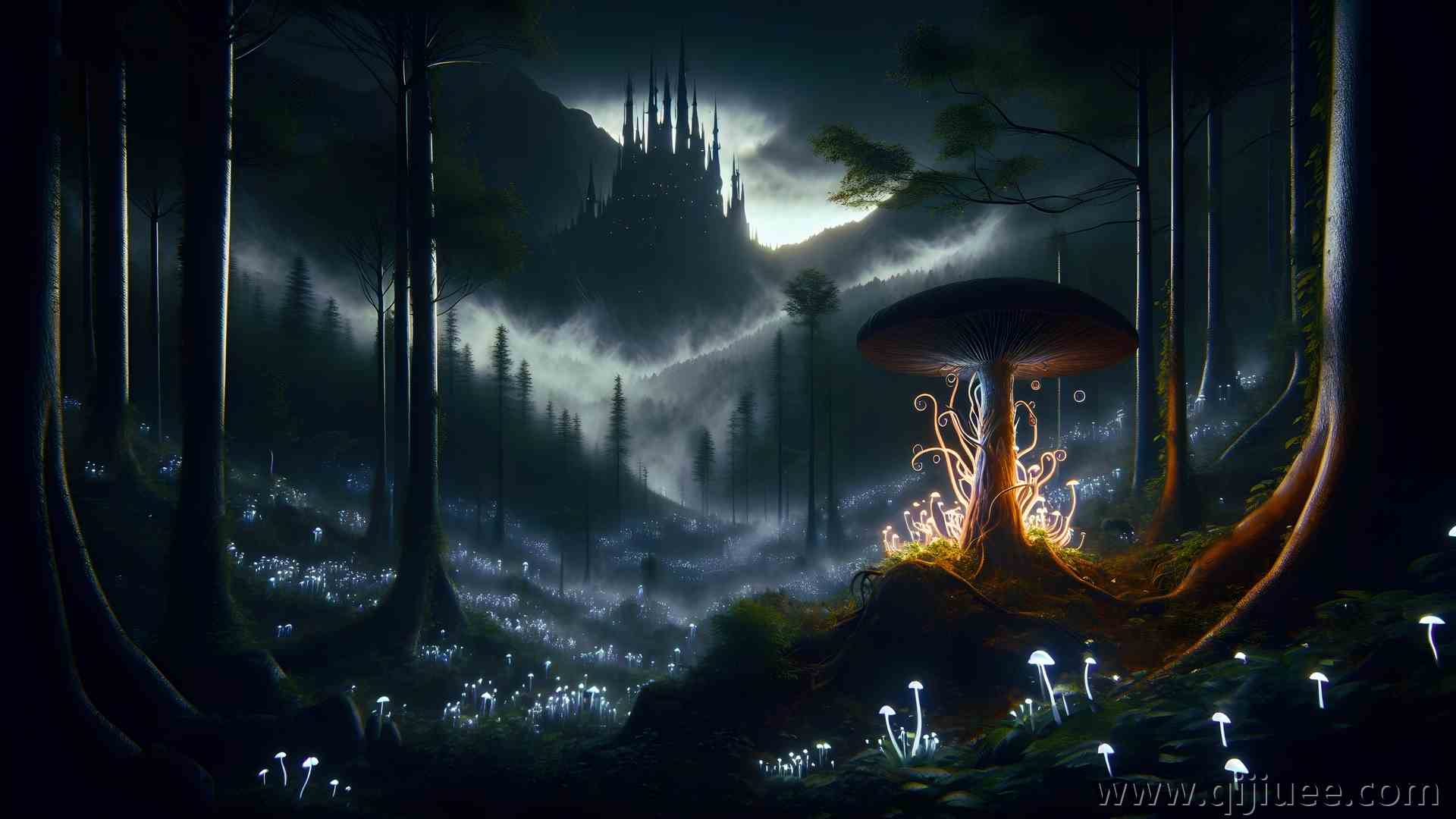 黑暗幻想 超现实 魔幻 电脑壁纸 4K壁纸5120 x 2880/3.03 MB-柒染云阁
