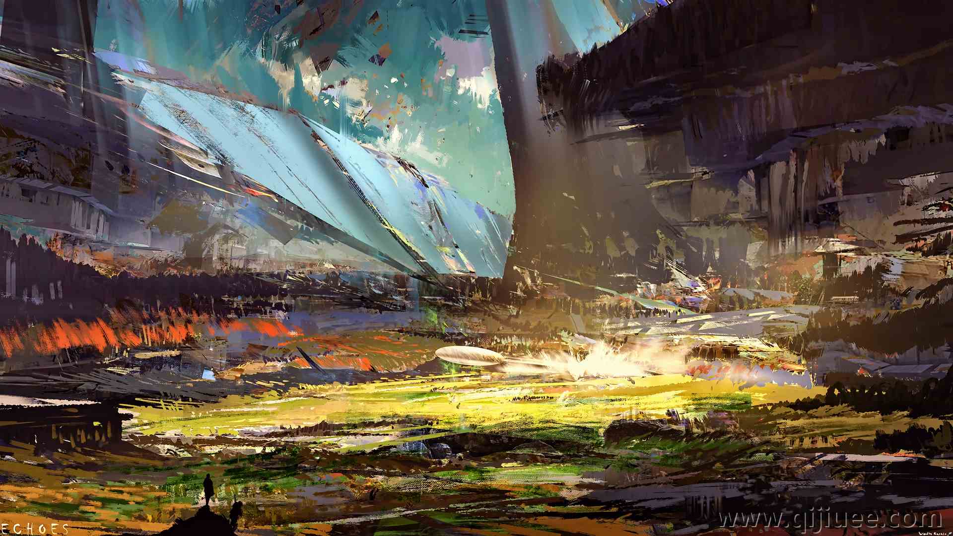 科幻小说 AI艺术 概念艺术 未来主义 奇幻艺术 日落 宇宙飞船 4K壁纸3840 x 2160/8.14 MB-柒染云阁
