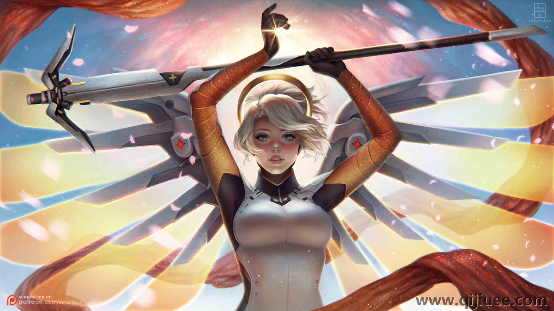 战地医生 守望先锋 游戏CG AI艺术 科幻风 电脑壁纸 4K壁纸3840 x 2160/1.28 MB-柒染云阁