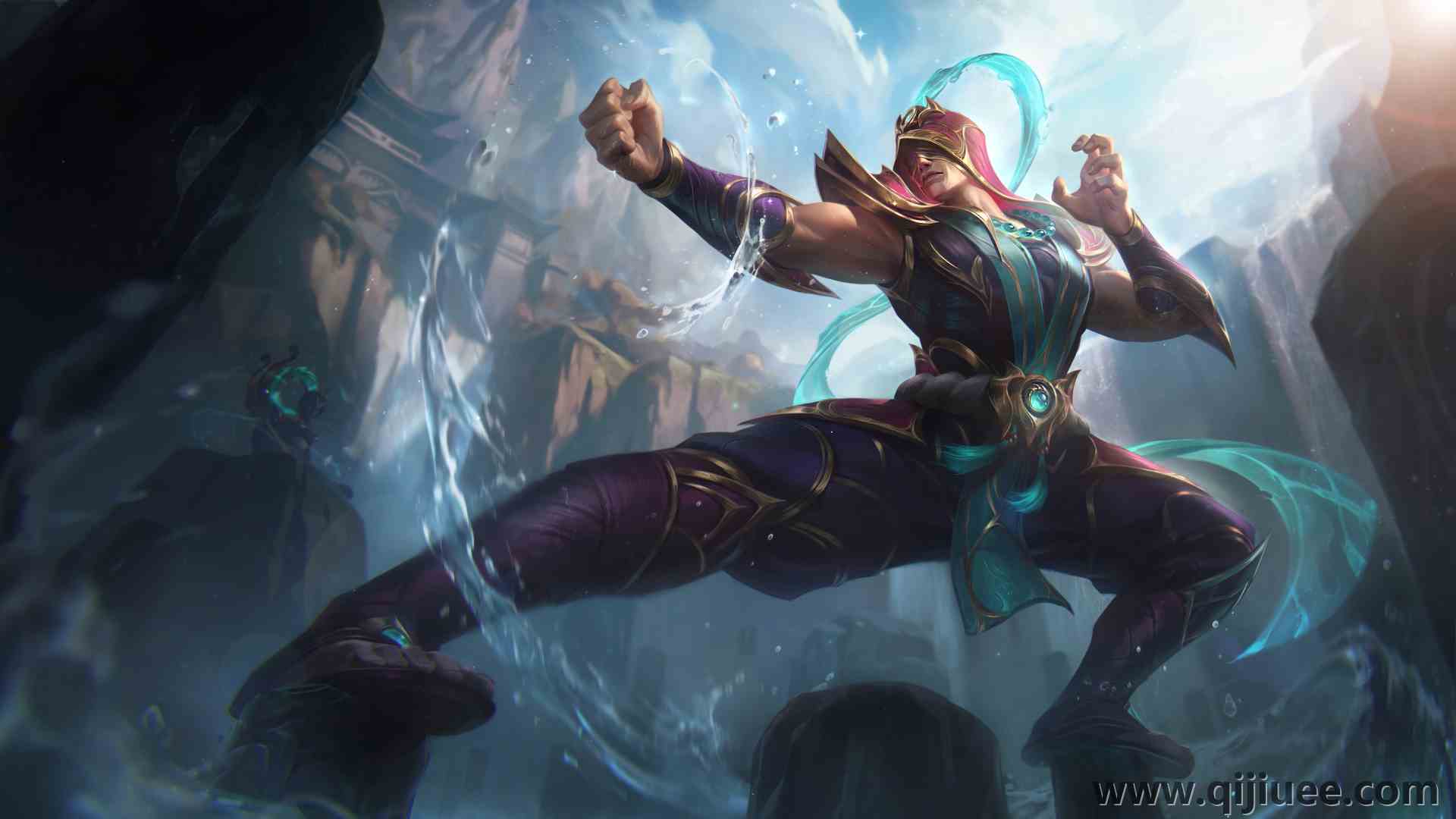 Lee Sin 英雄联盟 数字艺术 Riot Games 电子游戏 电脑壁纸 8K壁纸7680 x 4320/3.62 MB-柒染云阁
