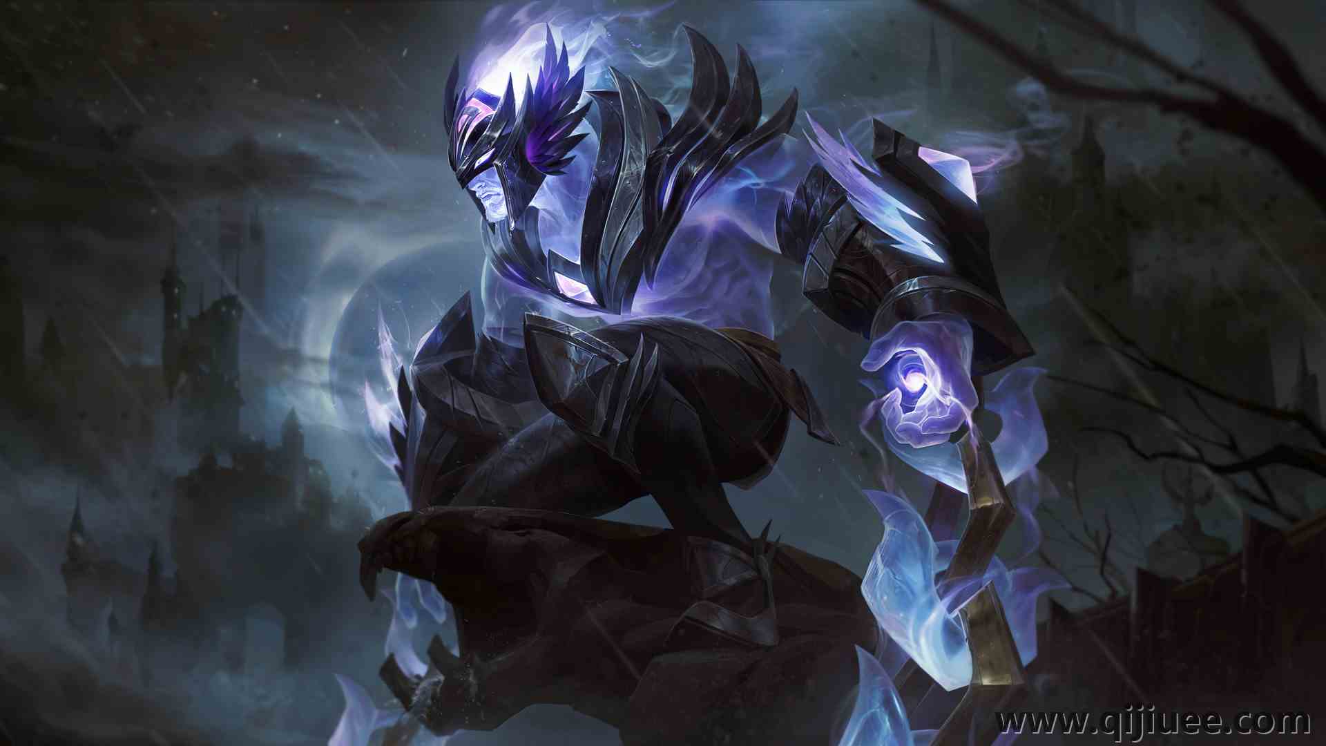 英雄联盟 LOL AI艺术 电子游戏 灰衣骑士 角色 立绘 电脑壁纸 8K壁纸7680 x 4320/4.34 MB-柒染云阁
