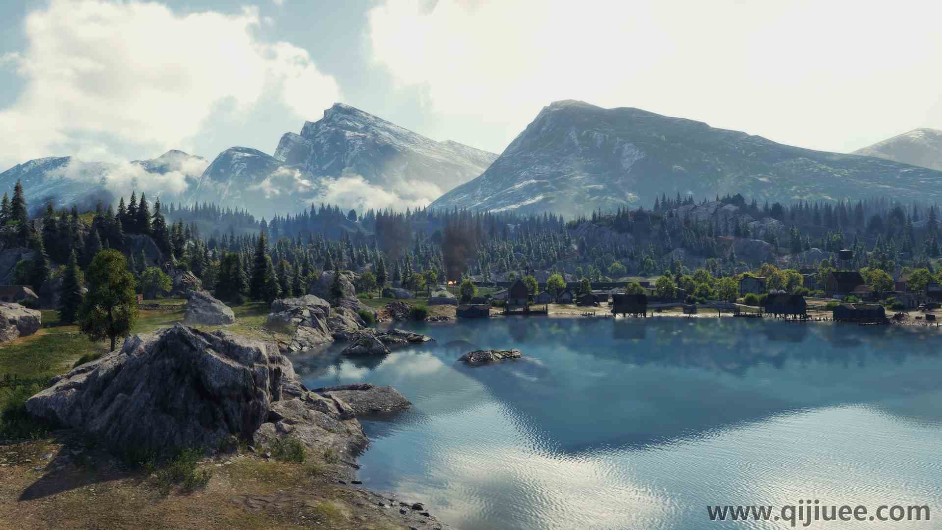 电子游戏 坦克世界 风景 山脉  电脑壁纸 4K壁纸5616 x 2664/4.32 MB-柒染云阁