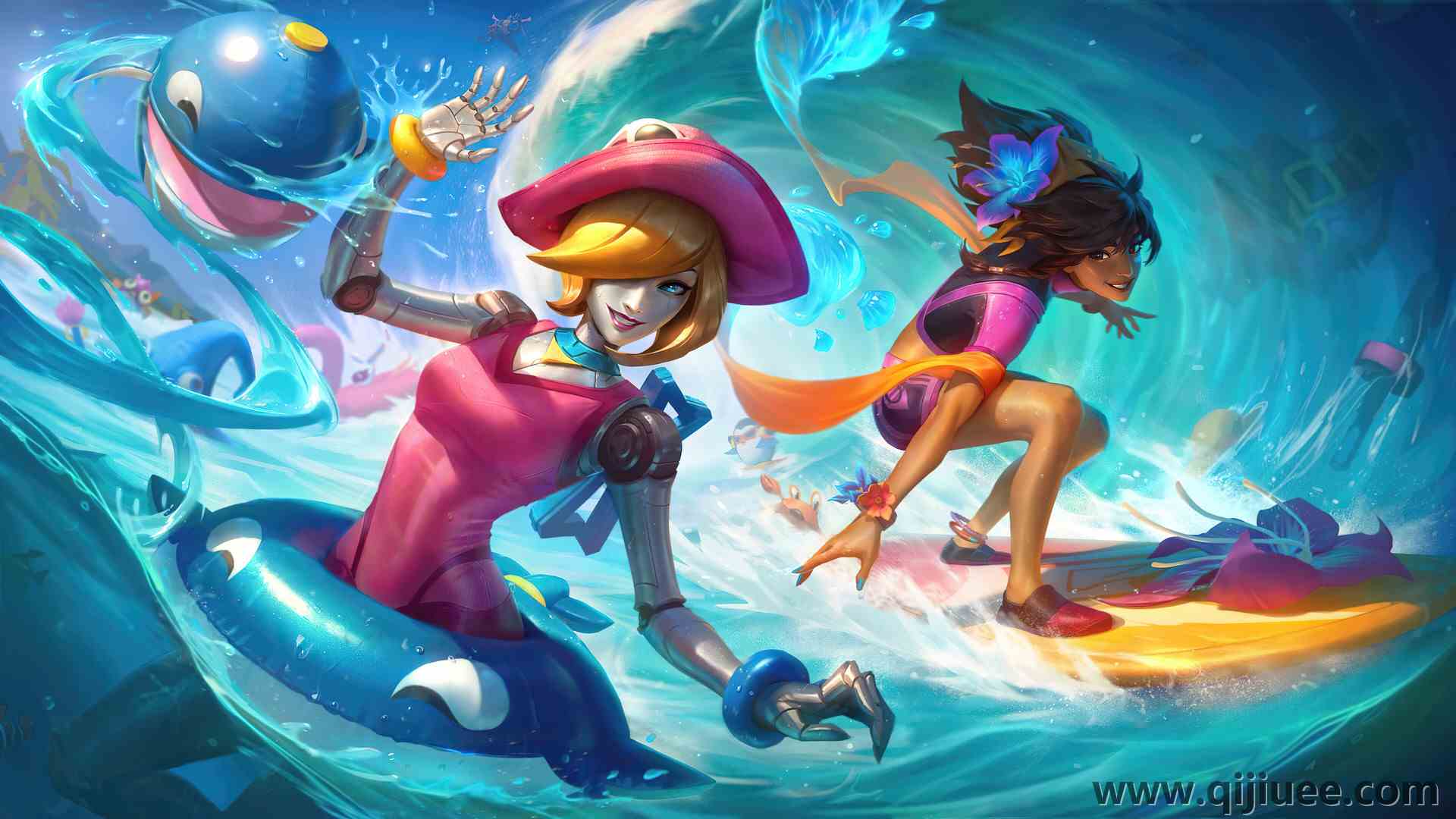 电子游戏 人物  英雄联盟 LOL 立绘 角色 电脑壁纸 4K壁纸3840 x 2160/1.64 MB-柒染云阁