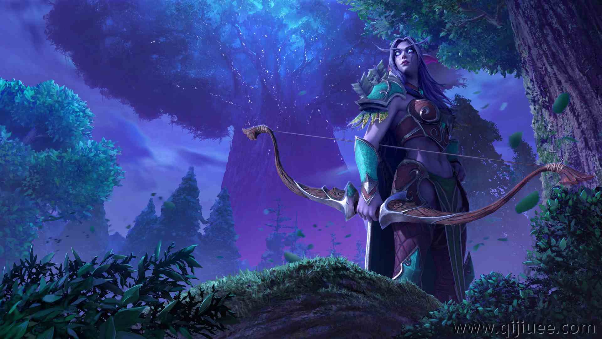 电子游戏 角色 魔兽争霸 暴雪娱乐 暗夜精灵 兽耳  电脑壁纸 4K壁纸4256 x 2160/5.97 MB-柒染云阁