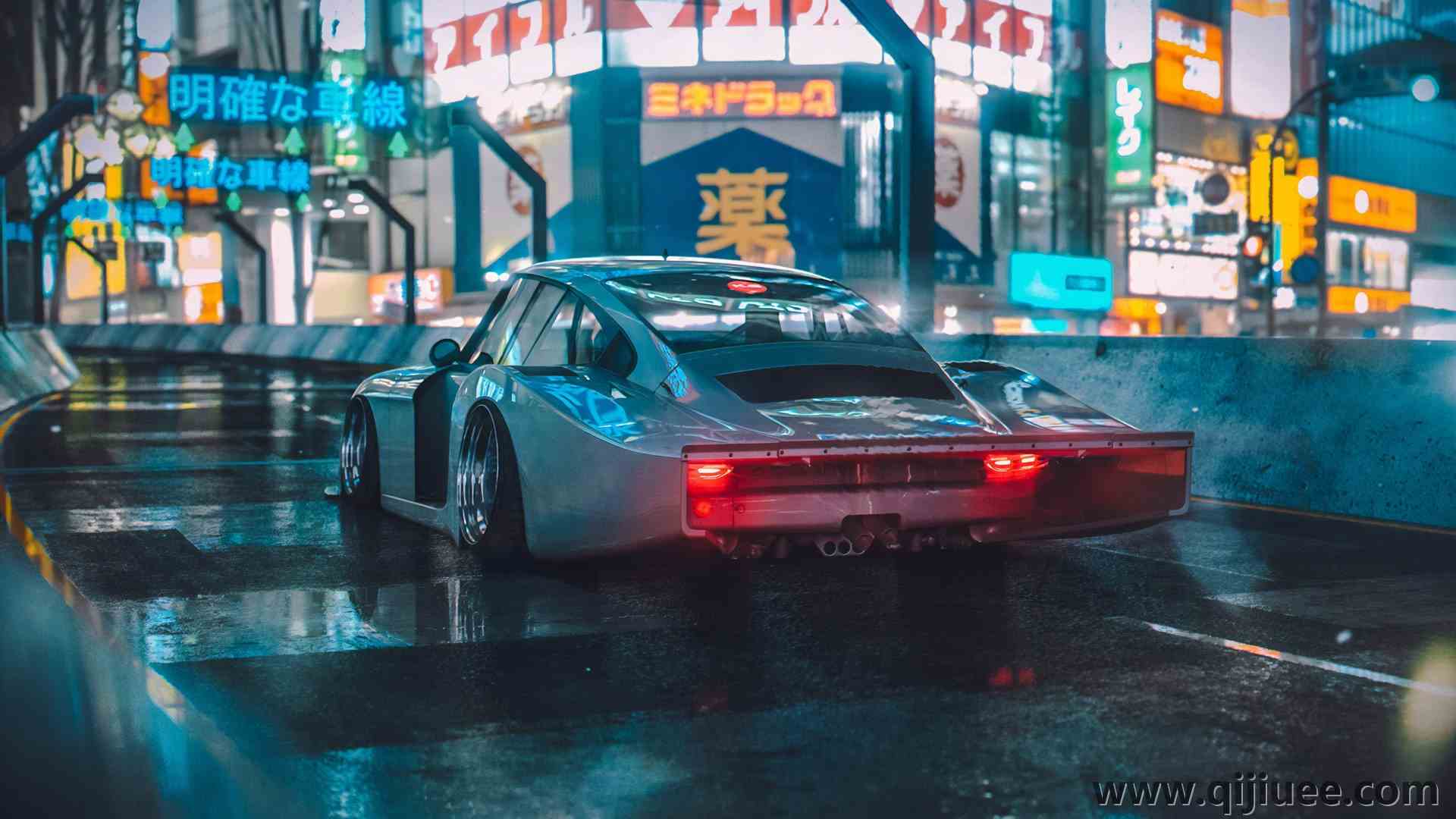 赛博朋克 科幻 城市 跑车 GTA 游戏 霓虹灯  电脑壁纸 4K壁纸6800 x 4252/7.32 MB-柒染云阁