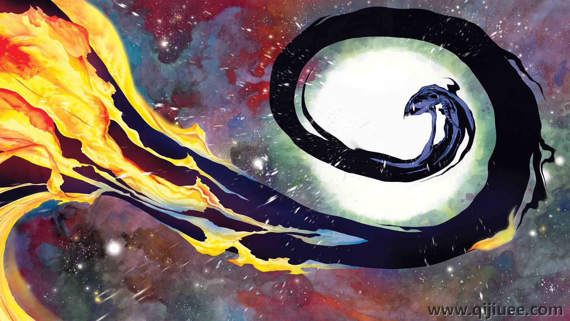 漫画 抽象 艺术 设计 绘画 彩色 油画 电脑壁纸 4K壁纸3840 x 2160/10.13 MB-柒染云阁