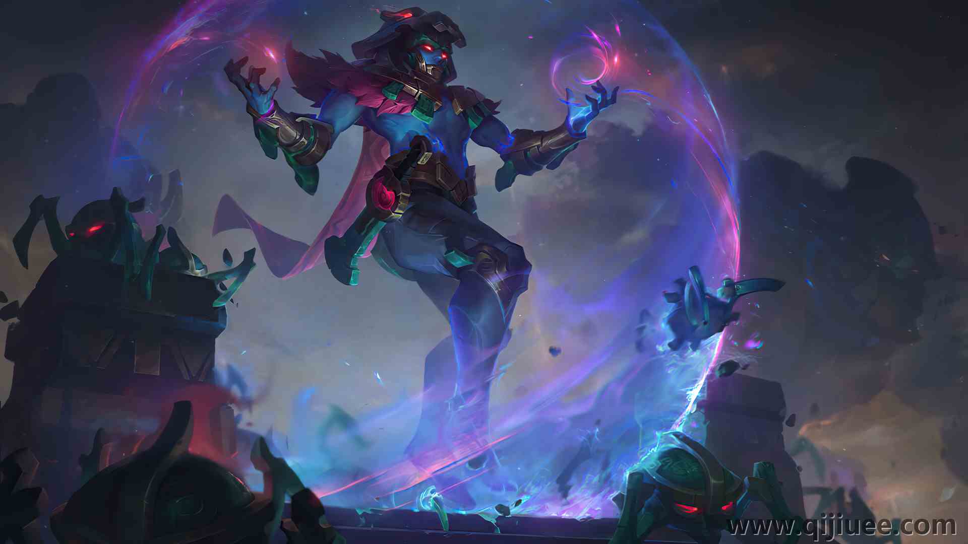 英雄联盟 LOL 游戏 神 AI艺术  电脑壁纸 4K壁纸3840 x 2160/0.92 MB-柒染云阁