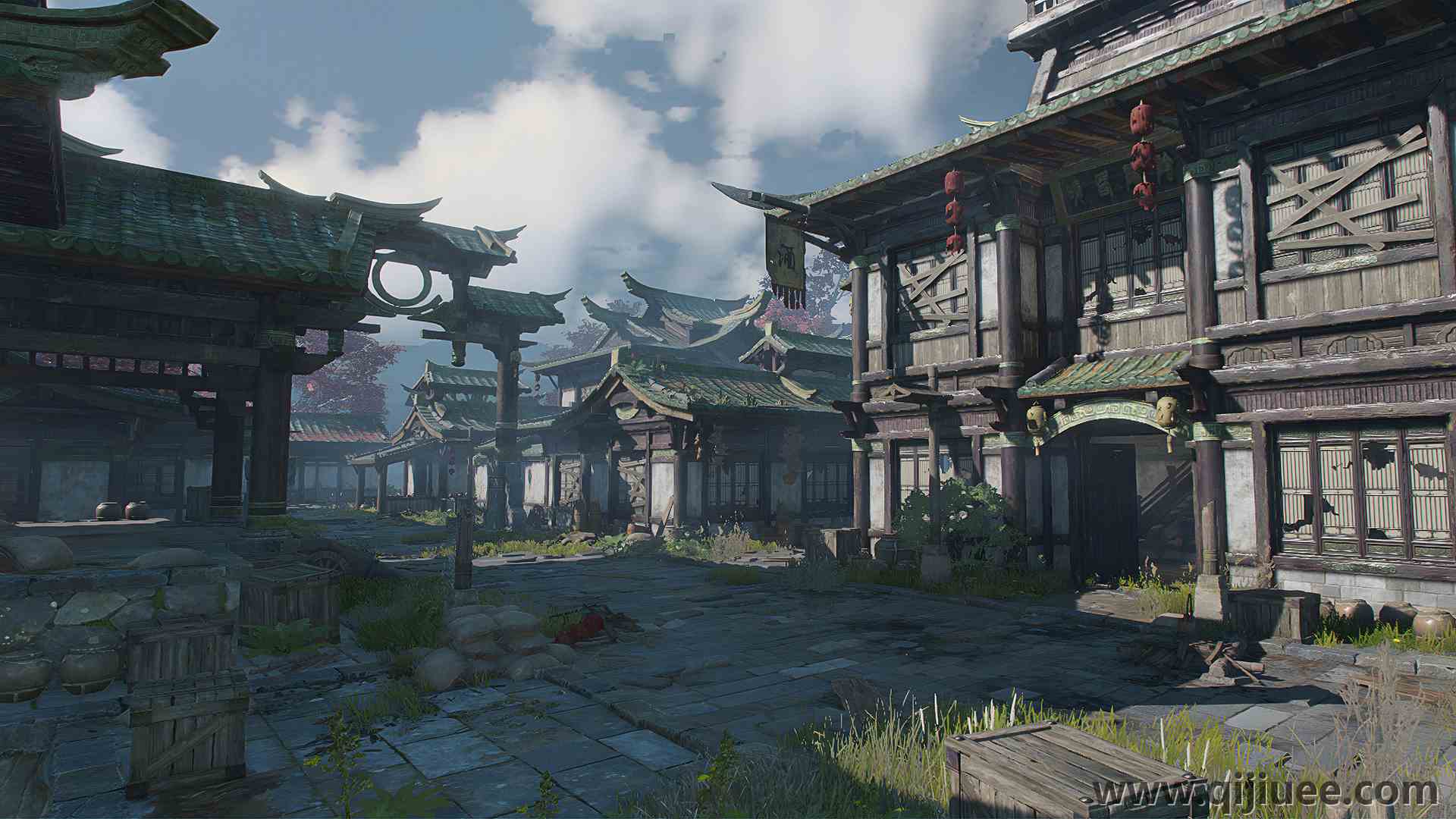 建筑 奇幻艺术 城市 概念设计 绘画 艺术 游戏  电脑壁纸 4K壁纸3840 x 2160/8.35 MB-柒染云阁
