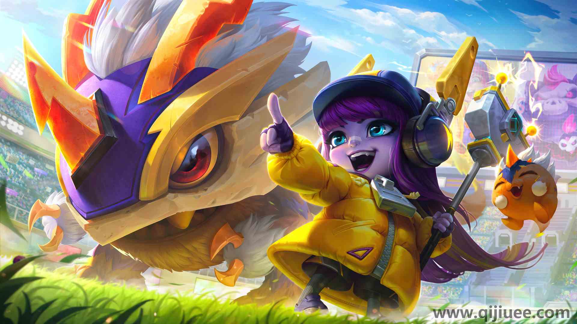 露露 英雄联盟 LOL 电子游戏 AI艺术 可爱 绘画 电脑壁纸 8K壁纸7680 x 4320/4.3 MB-柒染云阁
