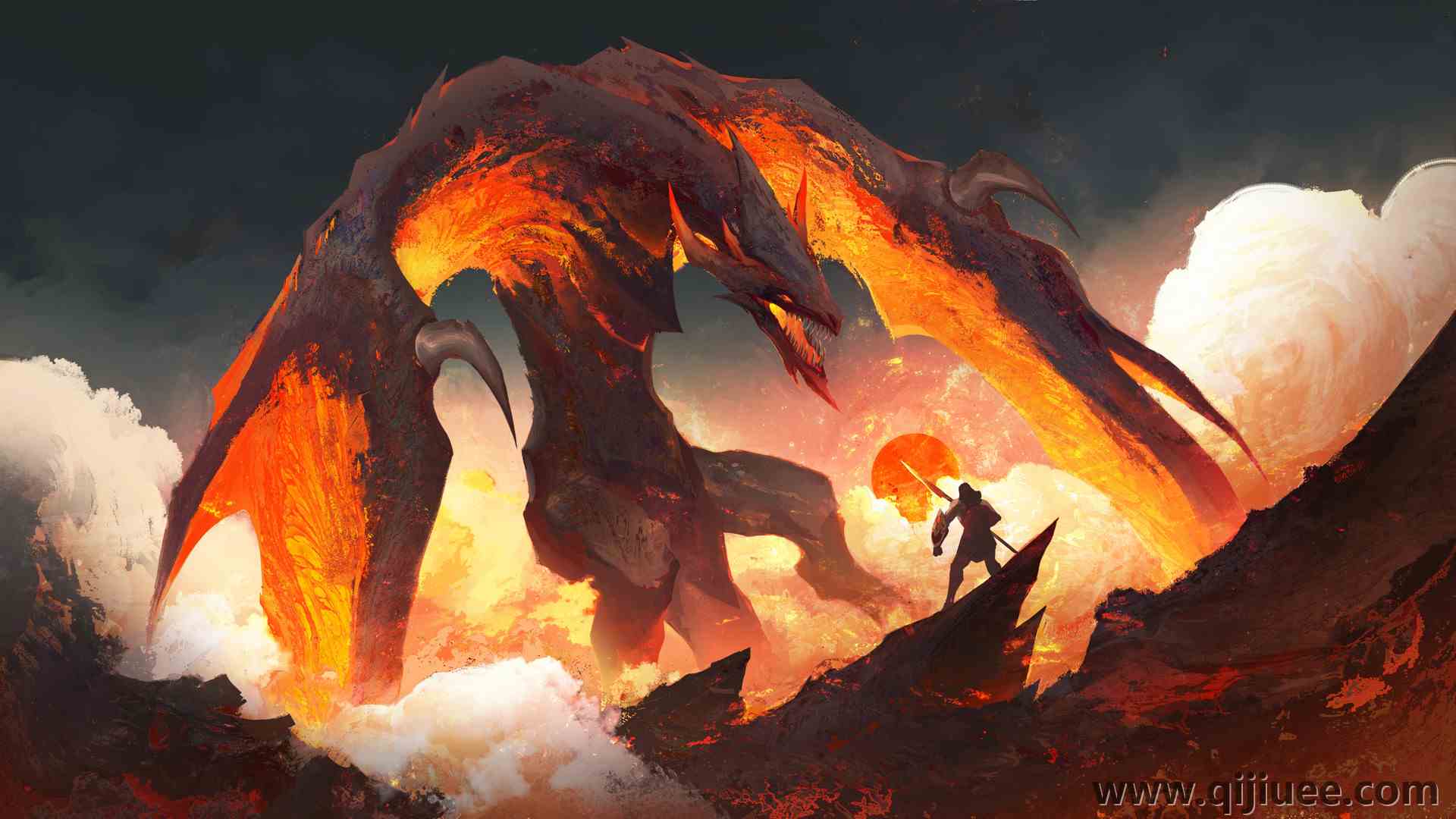 AI艺术 奇幻艺术 战斗 绘画 概念设计 游戏 场景 电脑壁纸 4K壁纸3840 x 2160/1.94 MB-柒染云阁