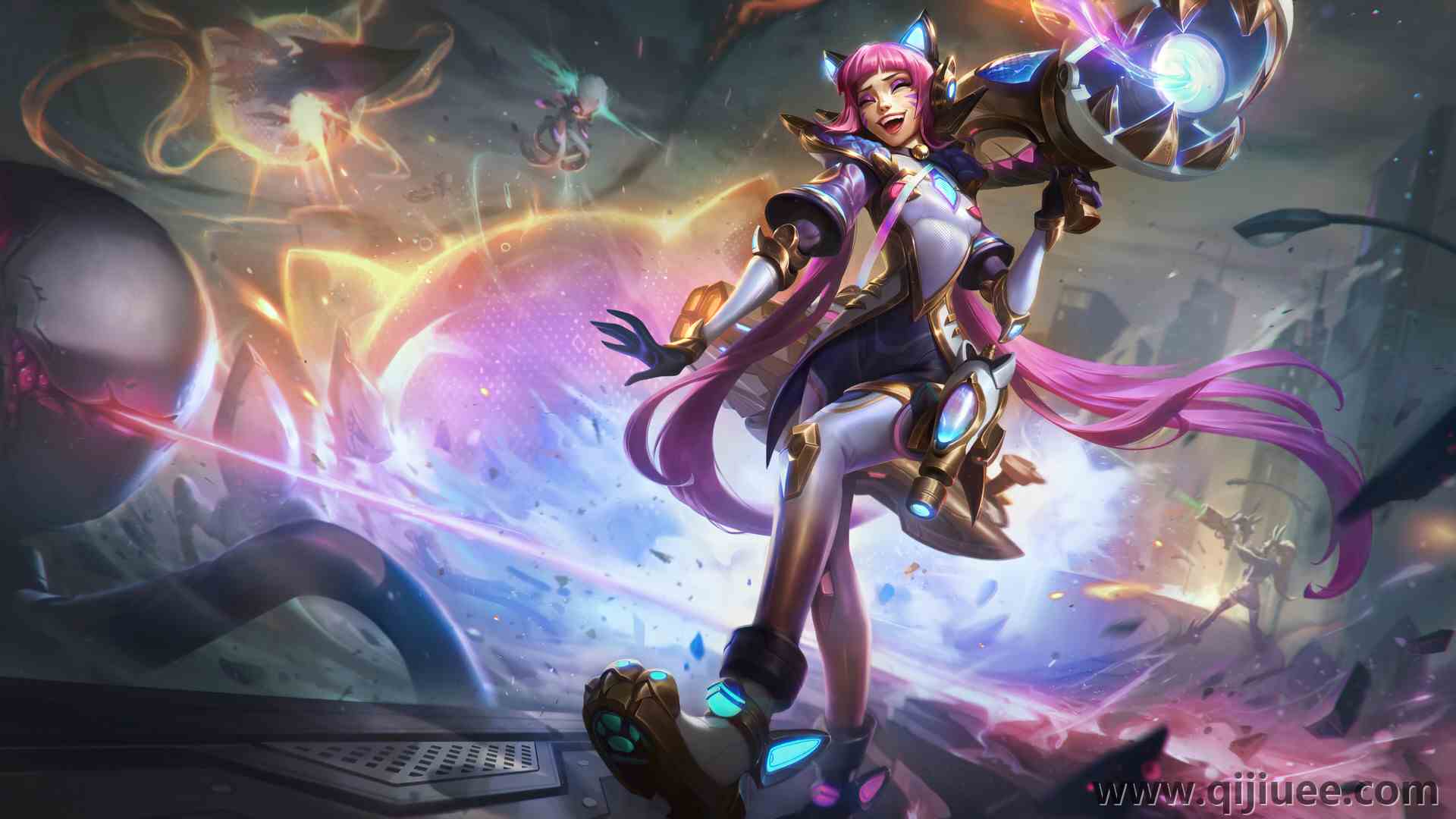 英雄联盟 暴动游戏 AI艺术 动漫 女孩 LOL 电脑壁纸 4K壁纸3840 x 2160/1.15 MB-柒染云阁