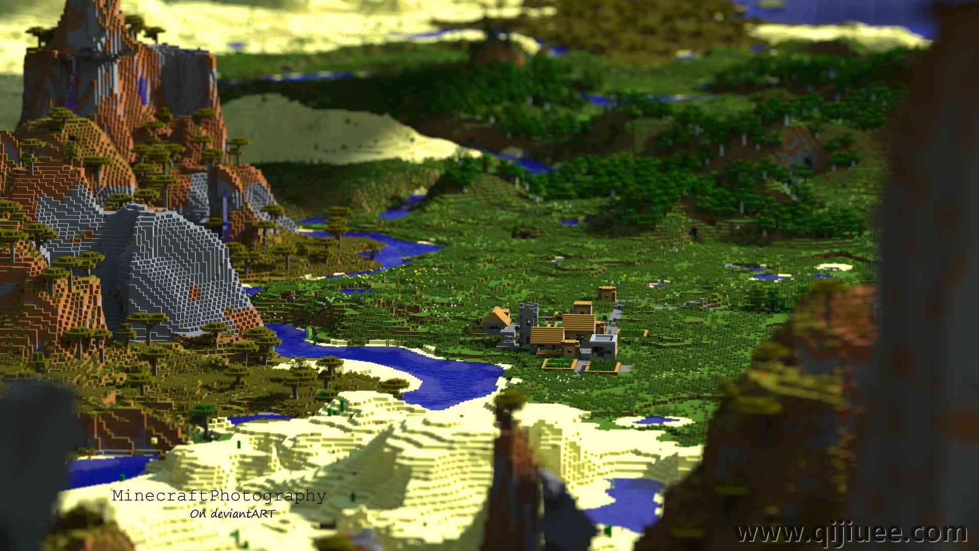 我的世界 游戏CG 景深 游戏 风景 清新 治愈 电脑壁纸 4K壁纸3840 x 2160/1.29 MB-柒染云阁