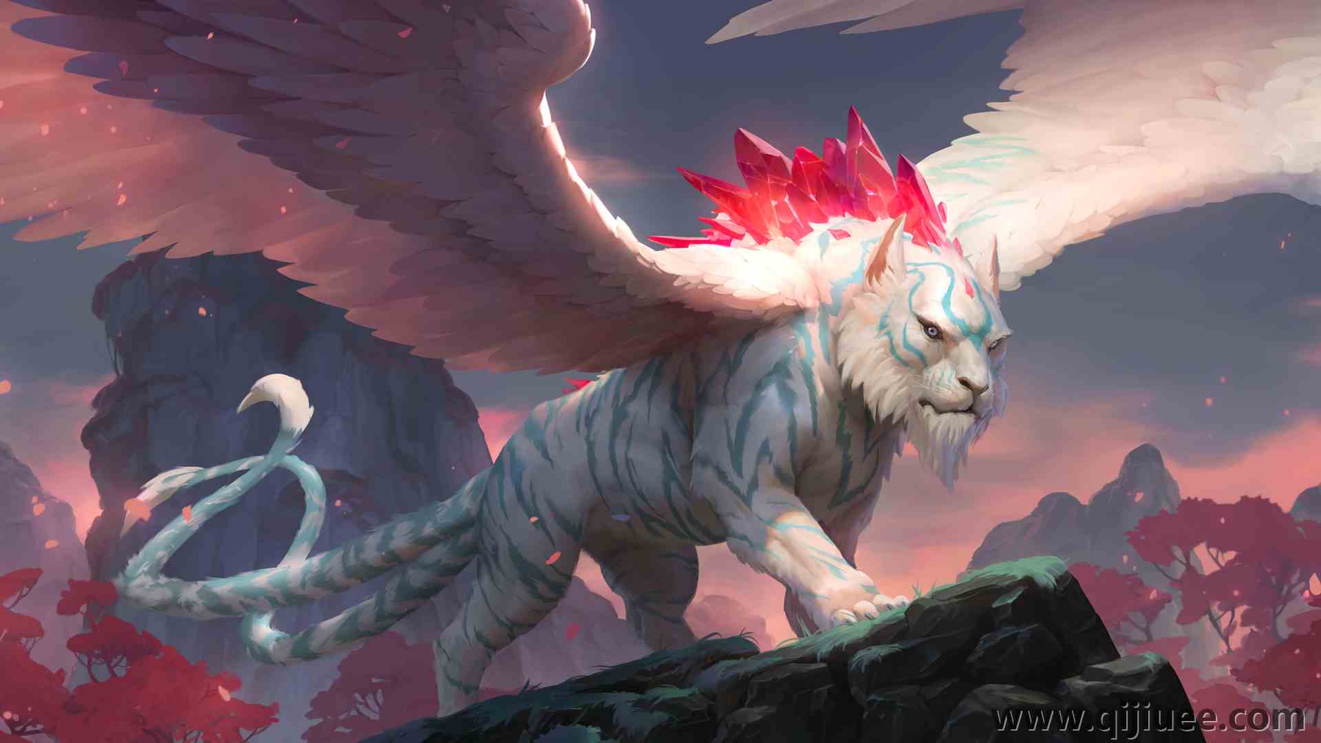 英雄联盟 奇幻艺术 游戏 生物 老虎 绘画 艺术 电脑壁纸 4K壁纸3840 x 2160/1.31 MB-柒染云阁