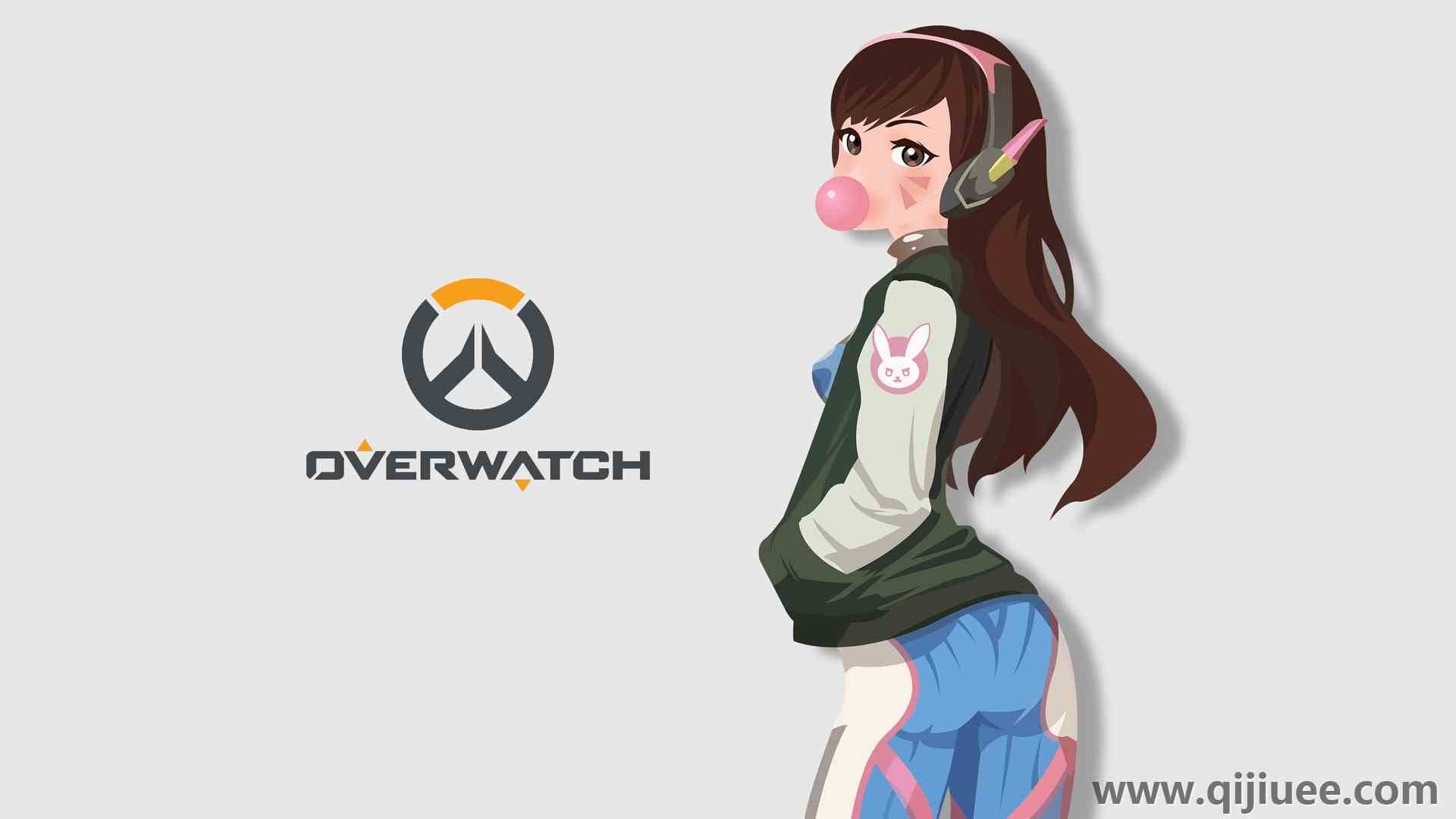 守望先锋 头发 动漫女孩 泡泡糖 游戏 办公 电脑壁纸 4K壁纸3840 x 2160/0.29 MB-柒染云阁