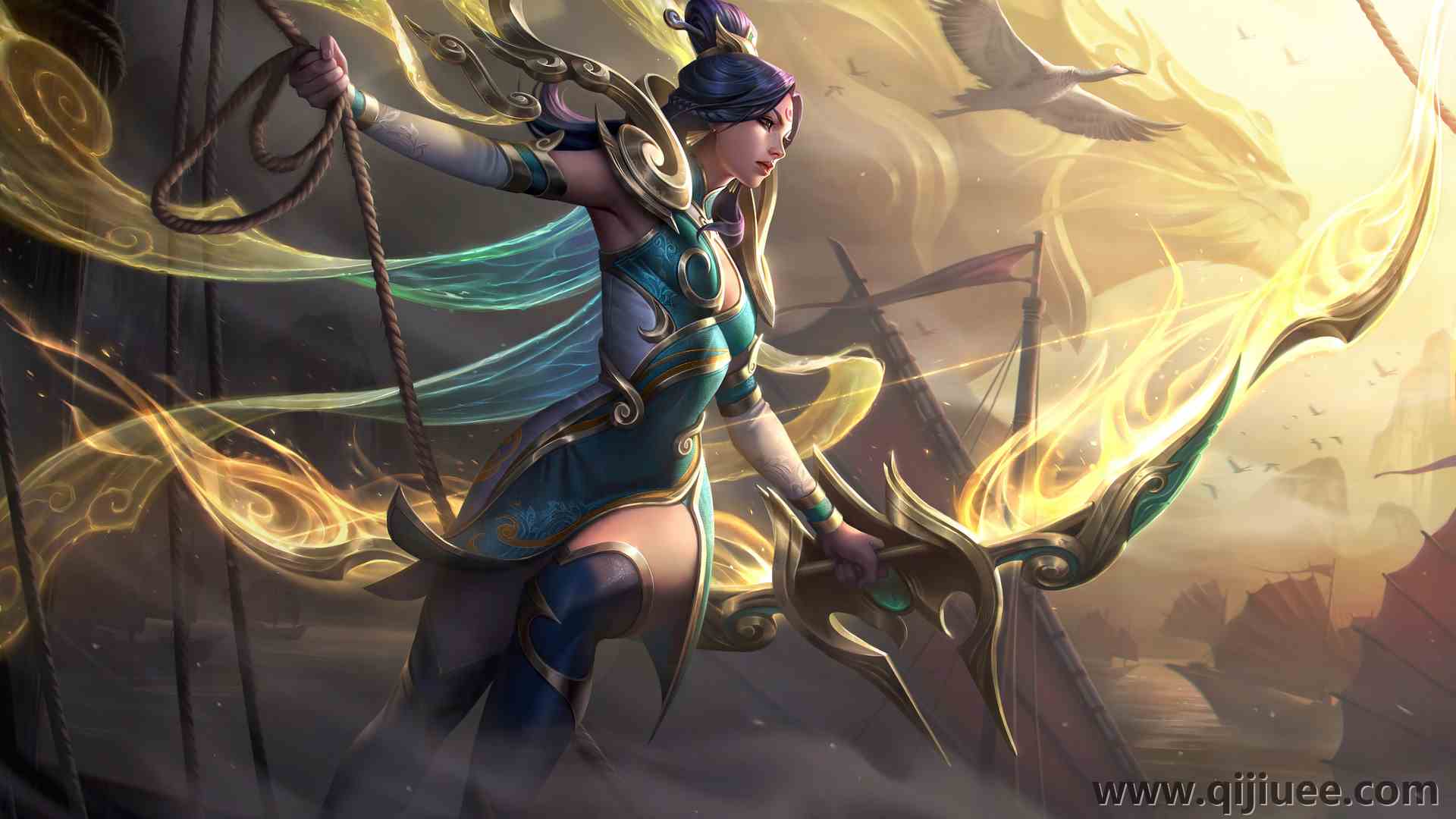 英雄联盟 游戏 人物 AI艺术 LOL 阿舍 电脑壁纸 8K壁纸7680 x 4320/3.92 MB-柒染云阁