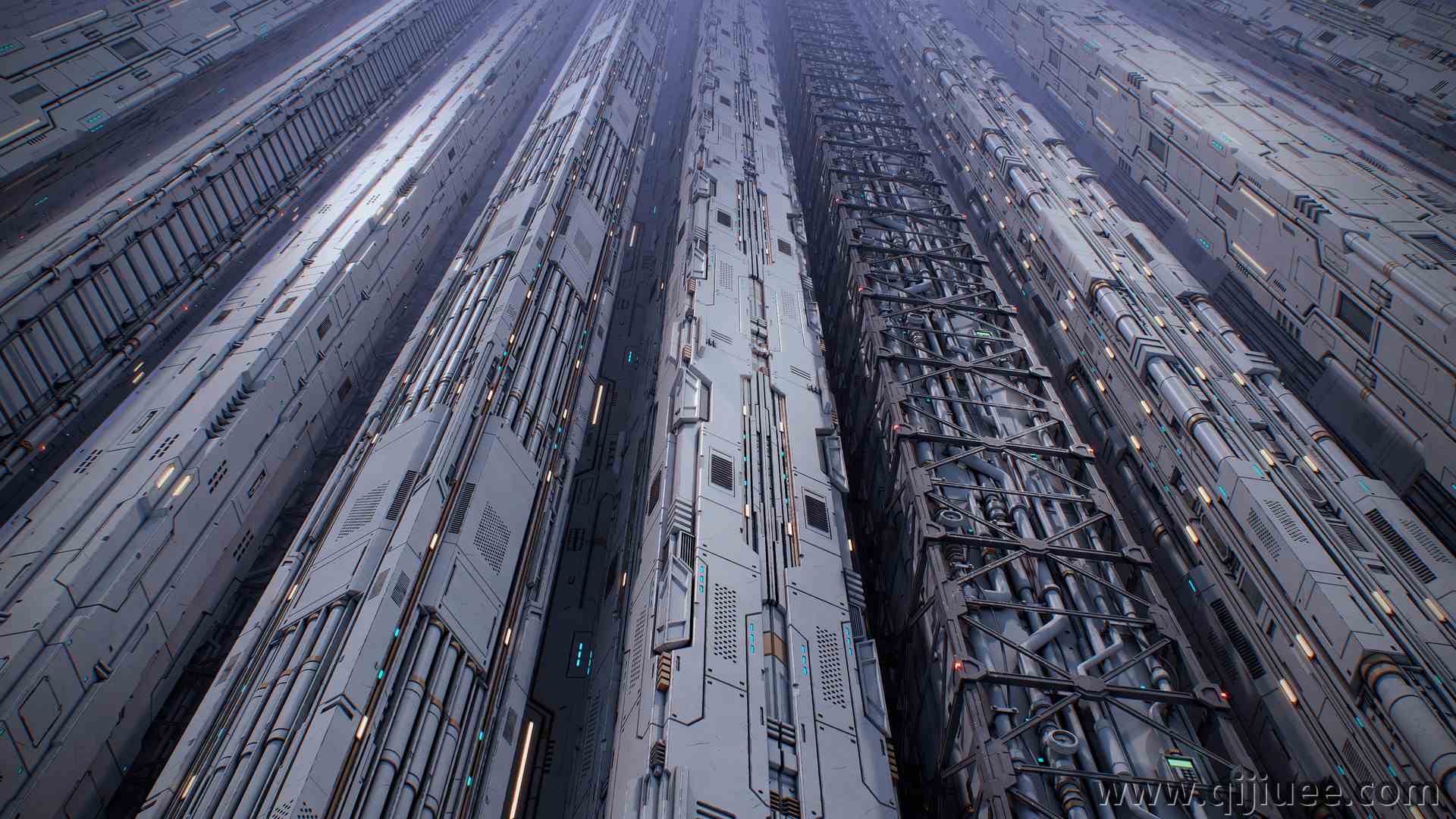 科幻 未来 科技 飞船 宇宙 游戏 太空 电脑壁纸 4K壁纸3840 x 2160/3.23 MB-柒染云阁