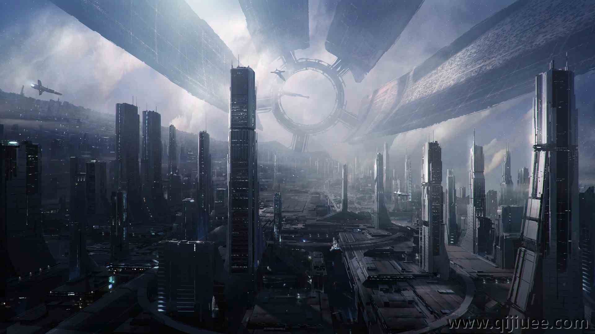 科幻 城堡 生物 游戏 未来 电脑壁纸 4K壁纸6400 x 3200/2.02 MB-柒染云阁