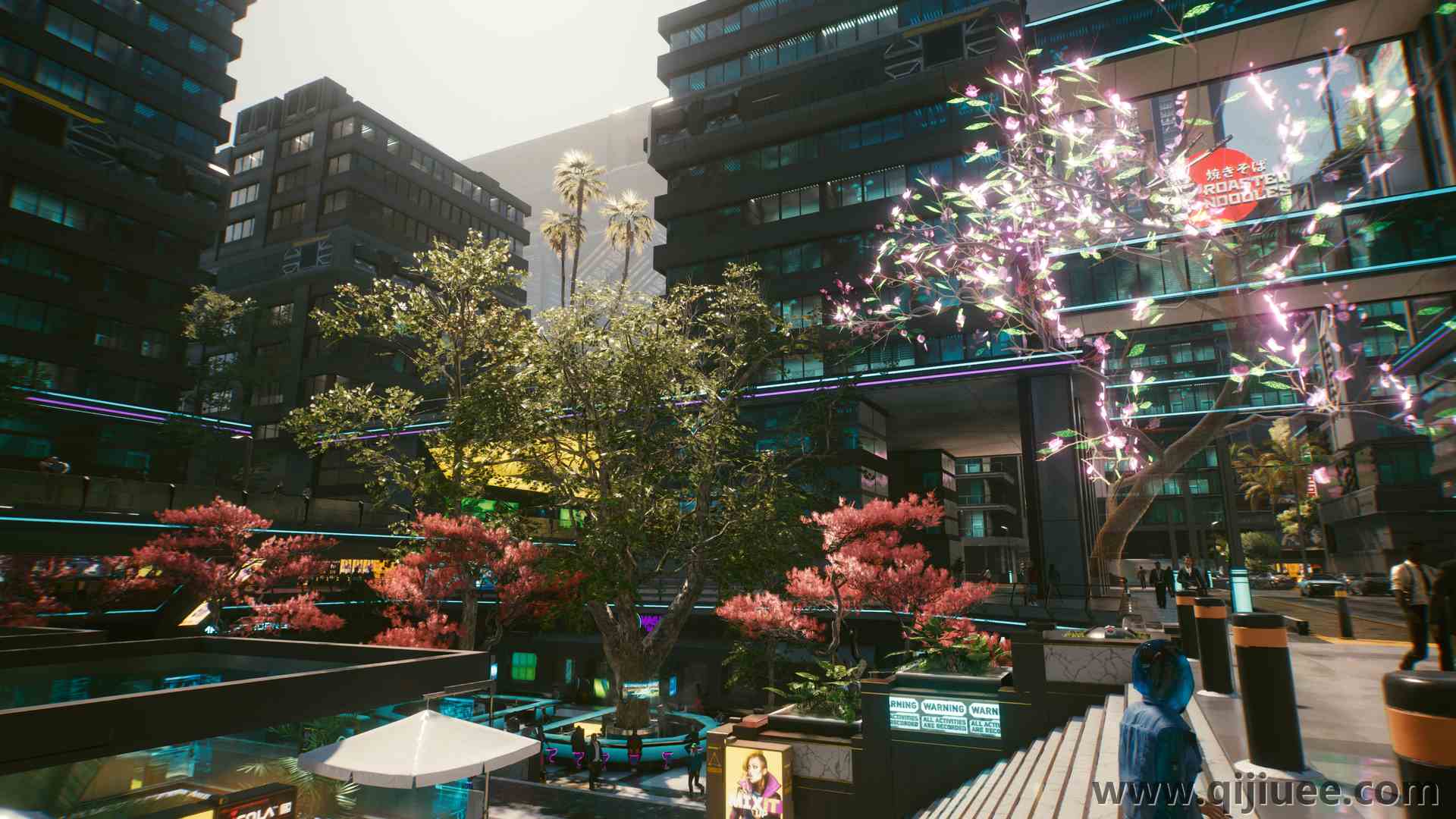赛博朋克 游戏 红色 建筑 城市 电脑壁纸 4K壁纸3840 x 2160/14.86 MB-柒染云阁