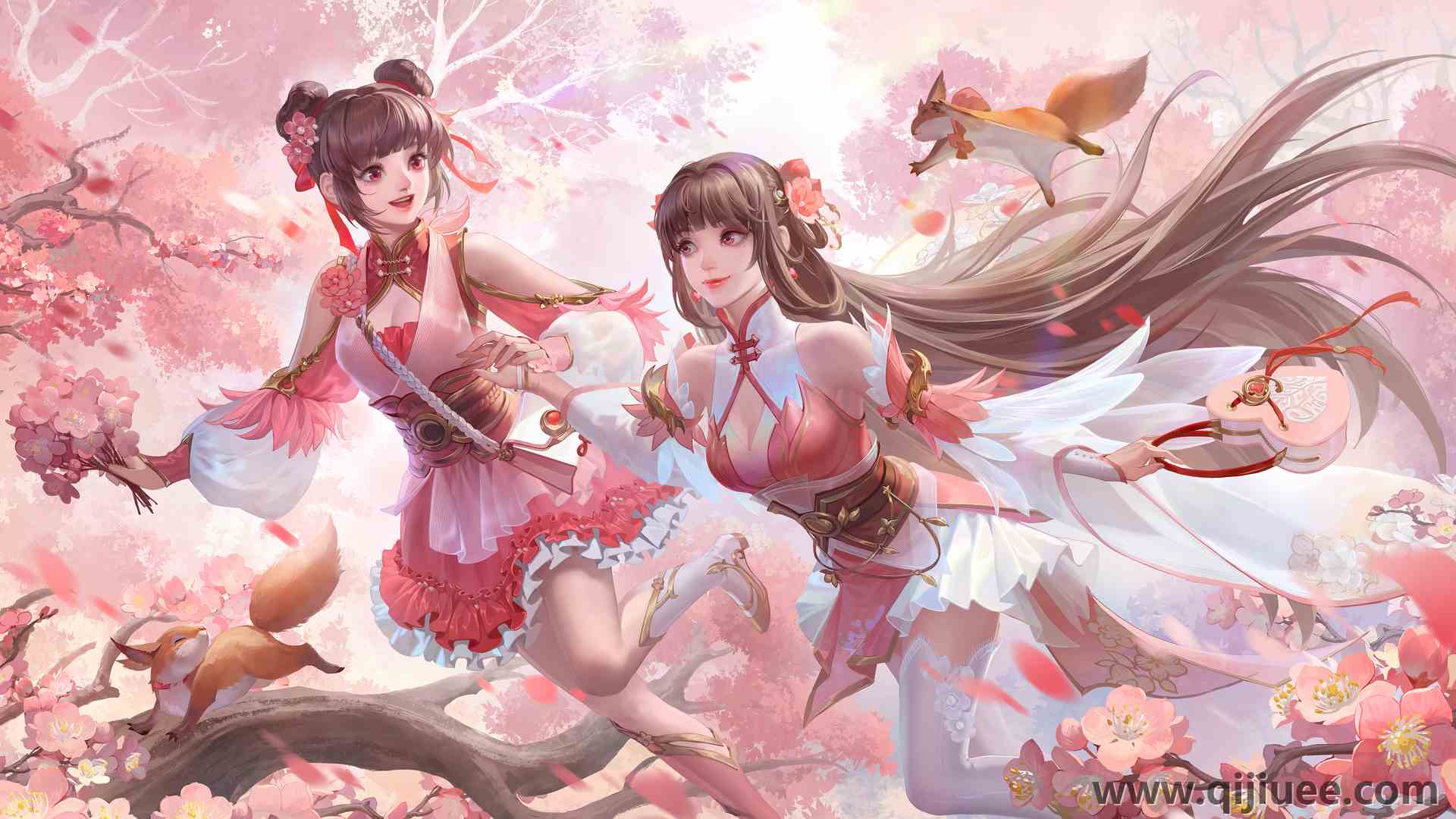 游戏 角色 女孩 国风 粉色 长发 萝莉 梅花 动物 电脑壁纸 4K壁纸7669 x 3700/19.94 MB-柒染云阁