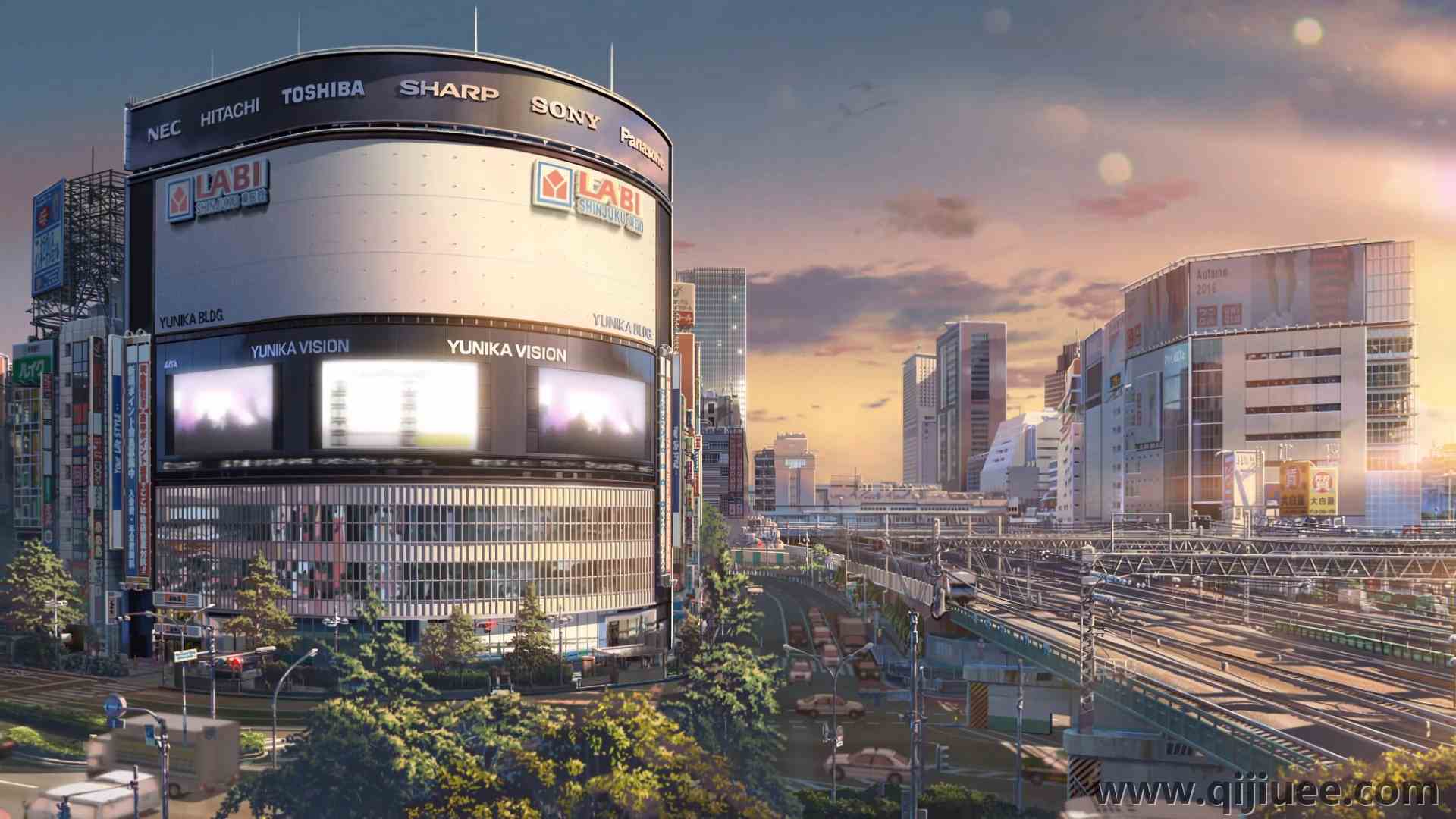 动漫 城市景观 城市 建筑 动画 游戏 电脑壁纸 4K壁纸3840 x 2160/10.9 MB-柒染云阁