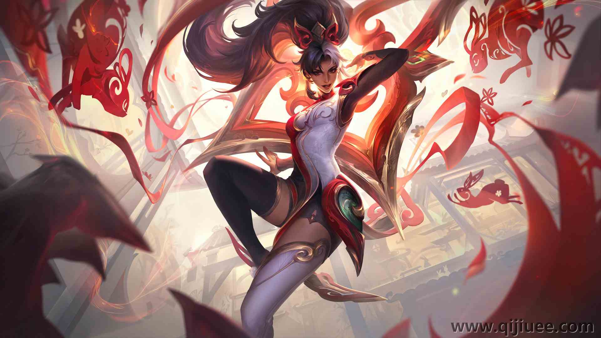 游戏 人物 AI艺术 英雄联盟 神话 英雄 LOL 电脑壁纸 8K壁纸7680 x 4320/4.07 MB-柒染云阁