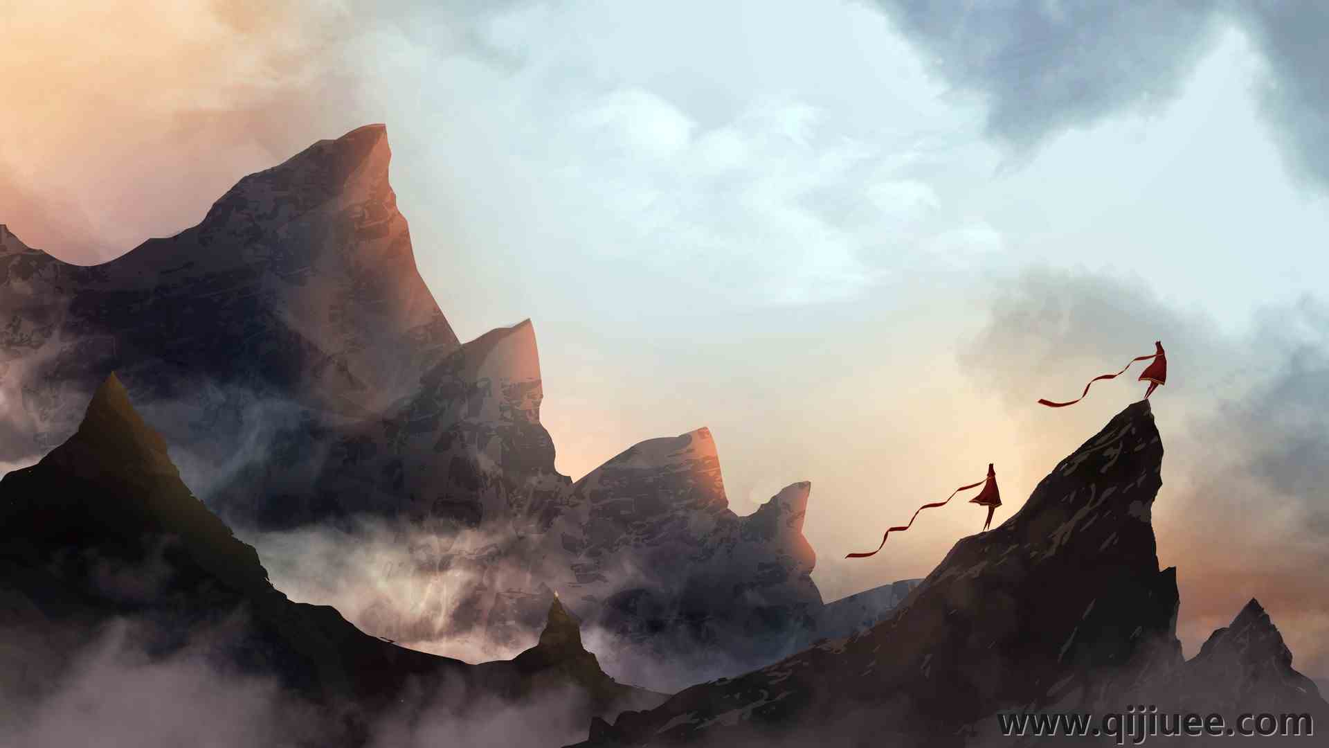 情侣 旅行 游戏 山 雾 风 游戏 风景 自然 游戏CG  电脑壁纸 4K壁纸6600 x 3600/1.64 MB-柒染云阁