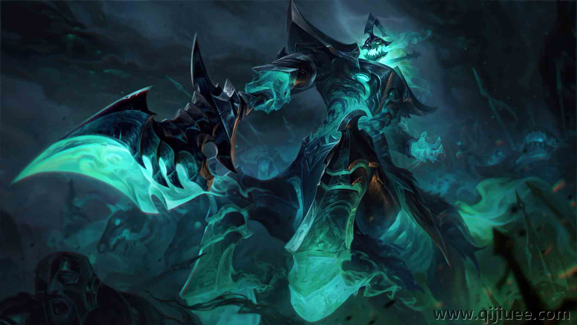 英雄联盟 游戏 角色 数字艺术 绘画 LOL 概念设计 暗黑 电脑壁纸 8K壁纸7680 x 4320/3.96 MB-柒染云阁
