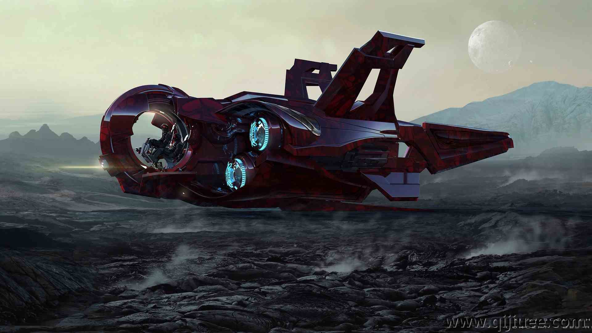 科幻 星际公 宇宙飞船 游戏CG 车辆  4K壁纸5000 x 2687/1.81 MB-柒染云阁