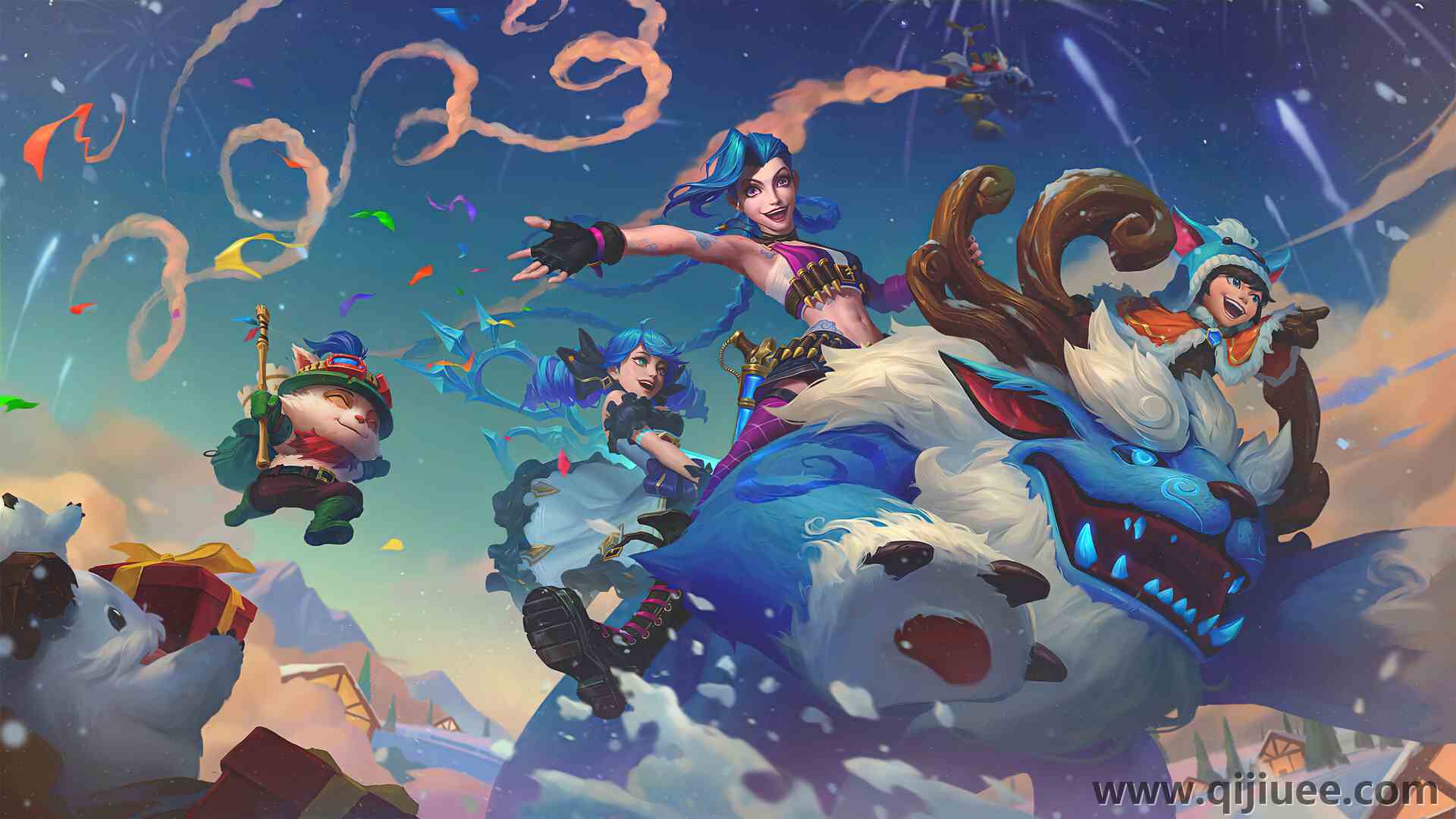 英雄联盟 电子游戏 AI艺术 新年 4K壁纸3840 x 2160/1.89 MB-柒染云阁