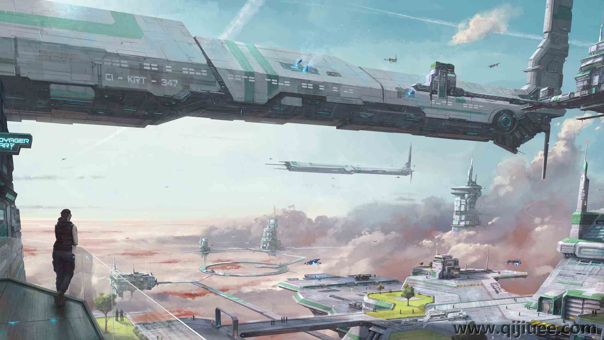 未来主义 AI艺术 云 明星公民 游戏 游戏CG艺术 科幻  4K壁纸6420 x 3552/3.46 MB-柒染云阁