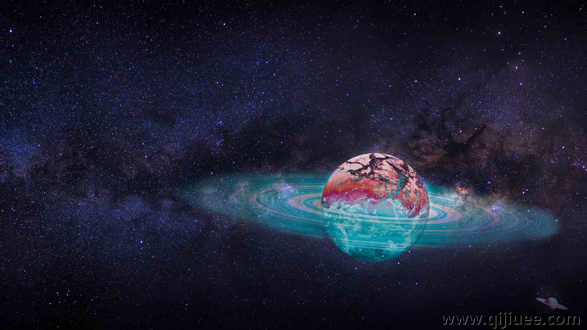 空间 行星 恒星 天空 宇宙 3840 x 2160/10.44 MB-柒染云阁
