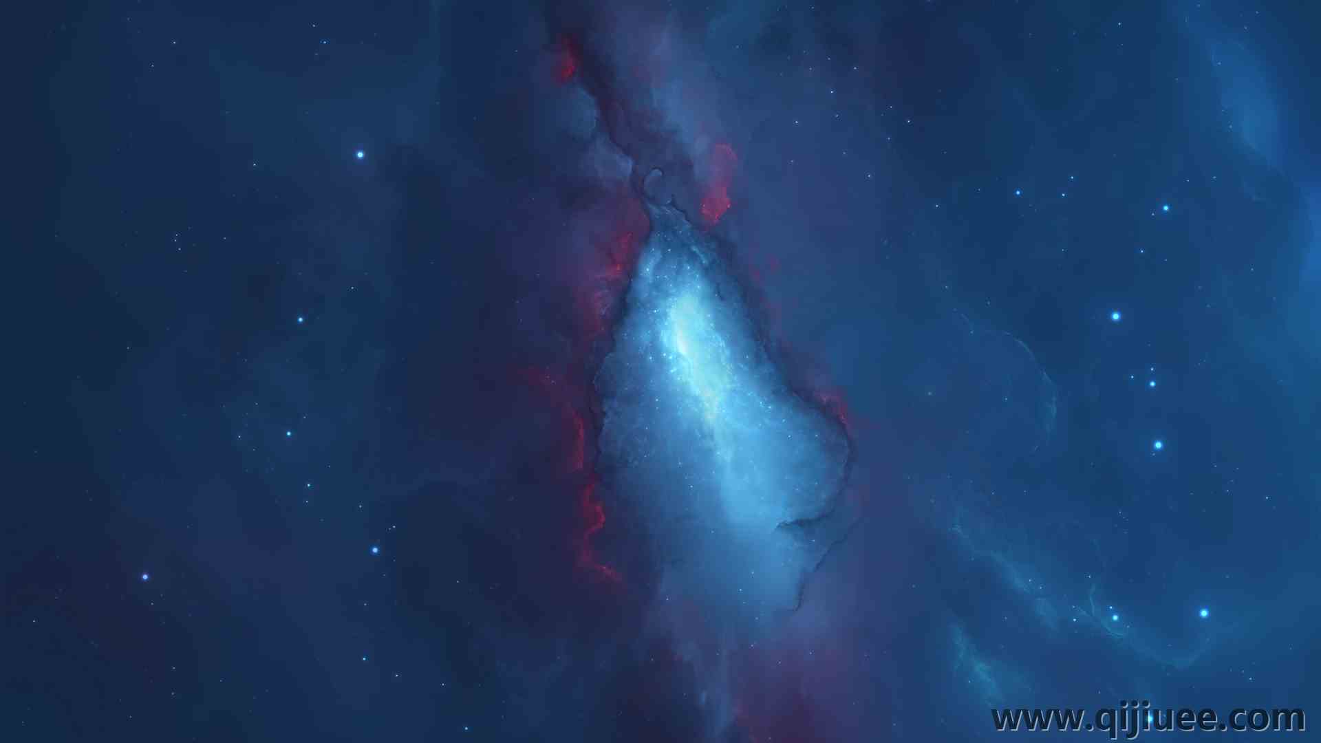 星空 星云 蓝色 星星 5120 x 3200/9.97 MB-柒染云阁