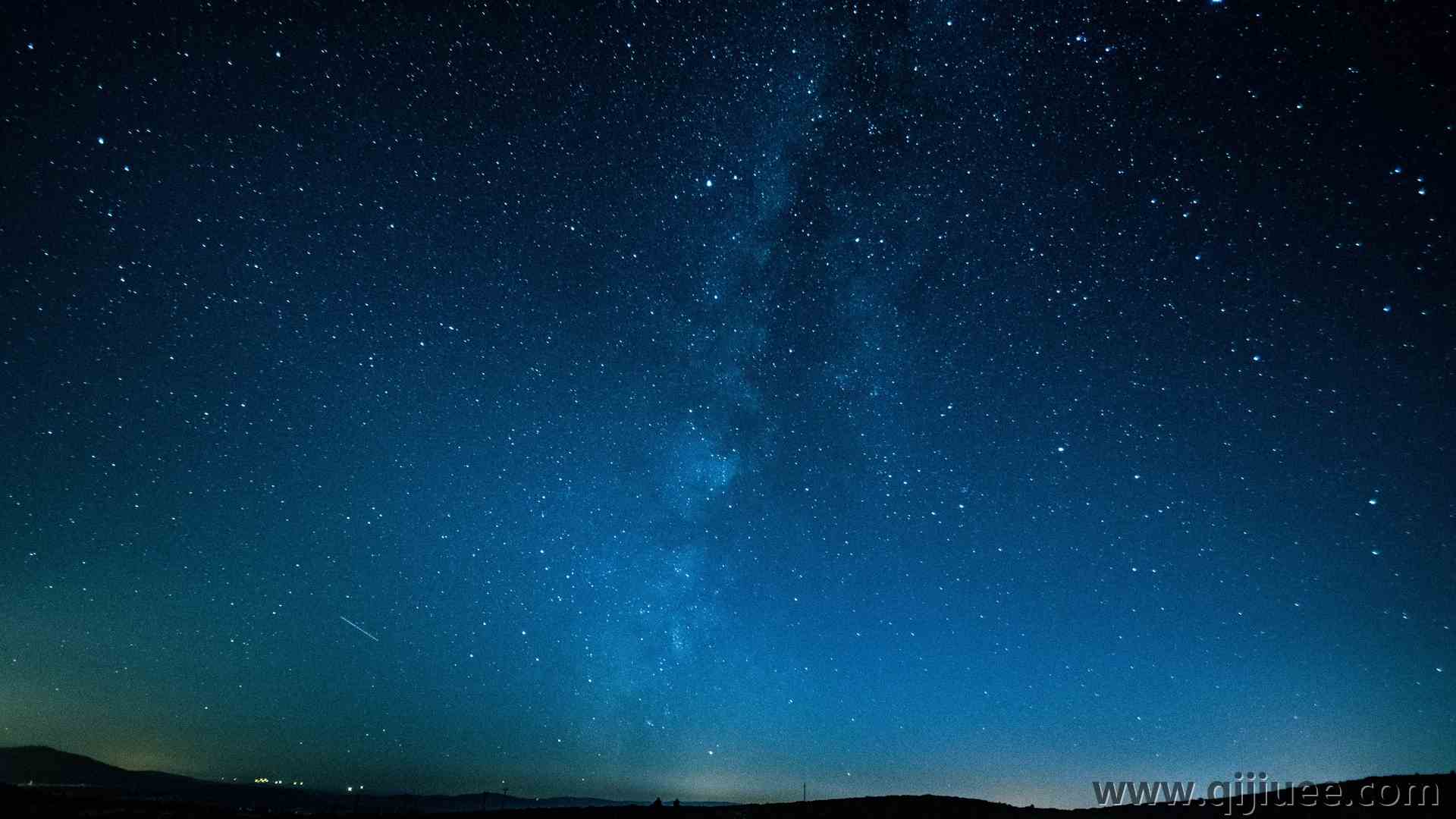 自然 风景 繁星 夜 夜空 长姿 蓝色 流星 天空 6000 x 3646/4.48 MB-柒染云阁