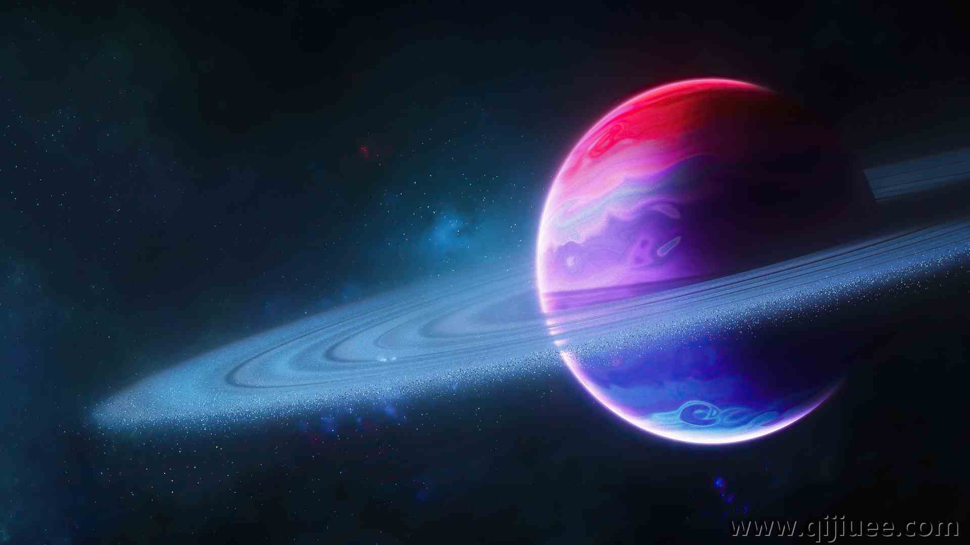 空间艺术 空间 行星 行星环 恒星  电脑壁纸 4K壁纸5120 x 2880/6.77 MB-柒染云阁