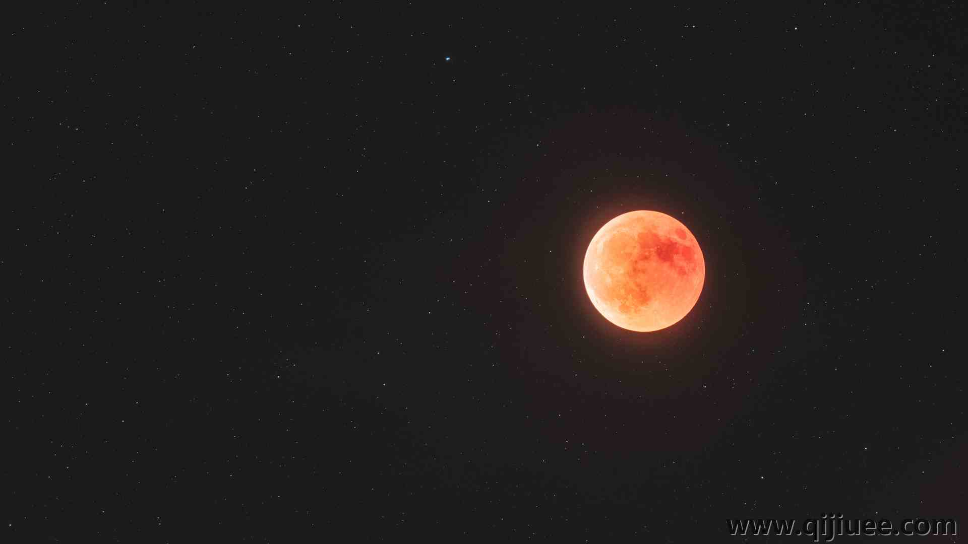 太空 天文学 月亮 月食 星星 极简主义 红月 电脑壁纸 4K壁纸3840 x 2160/3.02 MB-柒染云阁