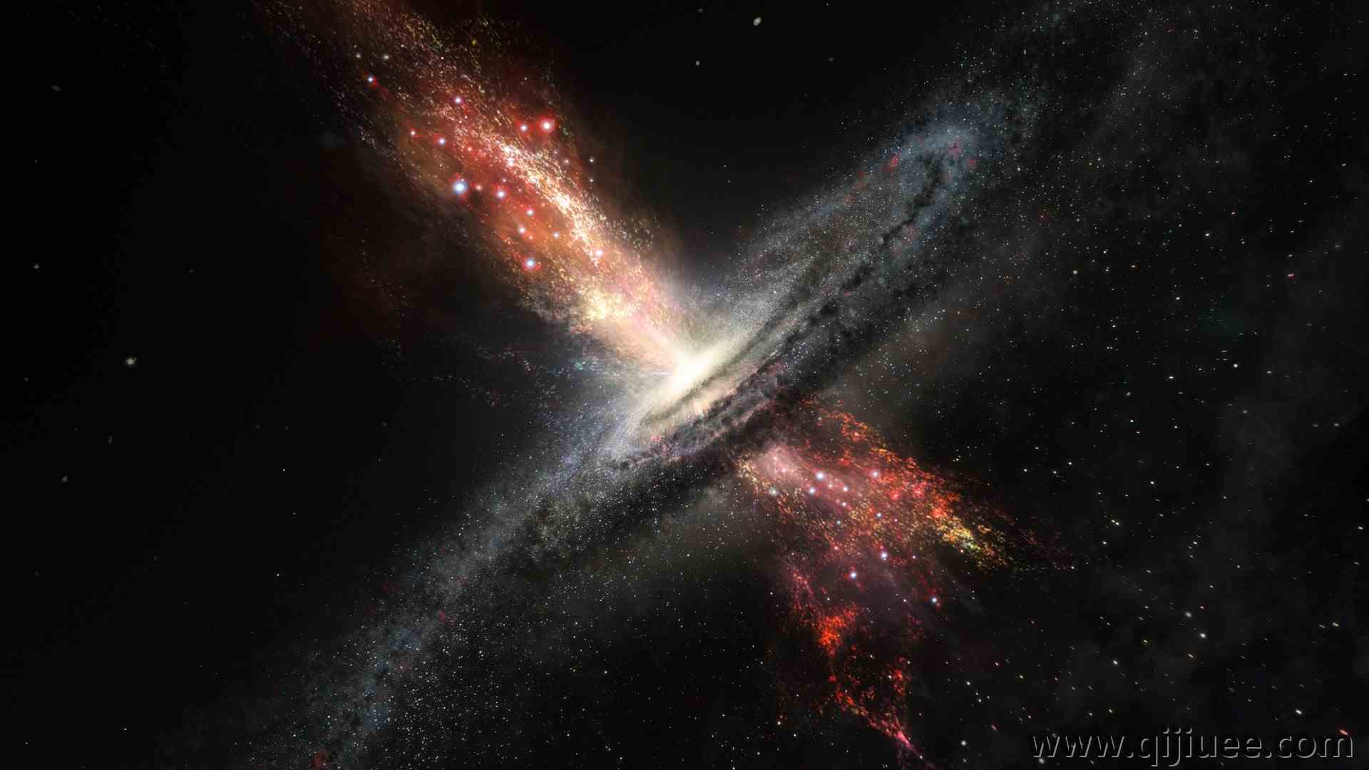 超大质量黑洞 黑洞 太空 恒星 伽利 毁灭  电脑壁纸 4K壁纸5120 x 2880/2.25 MB-柒染云阁