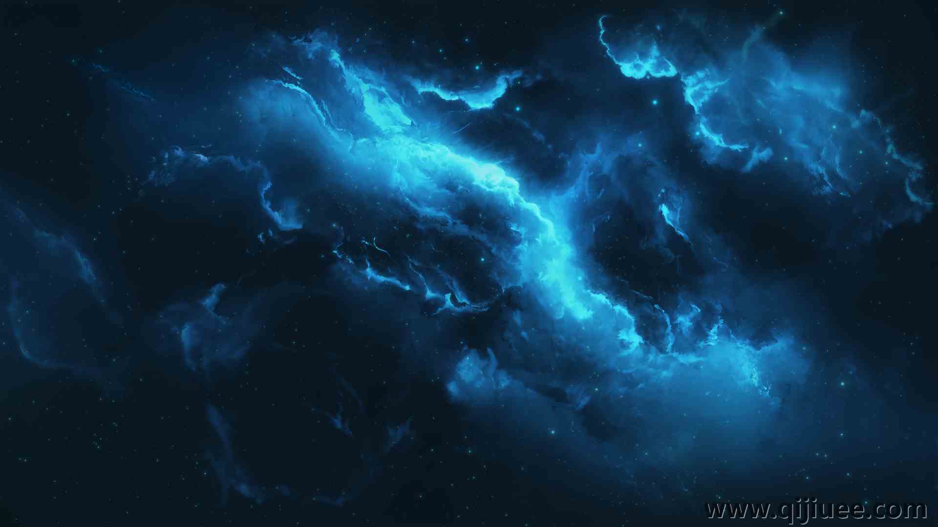 星空 星云 宇宙 蓝色星云 电脑壁纸 4K壁纸5120 x 2880/10.56 MB-柒染云阁