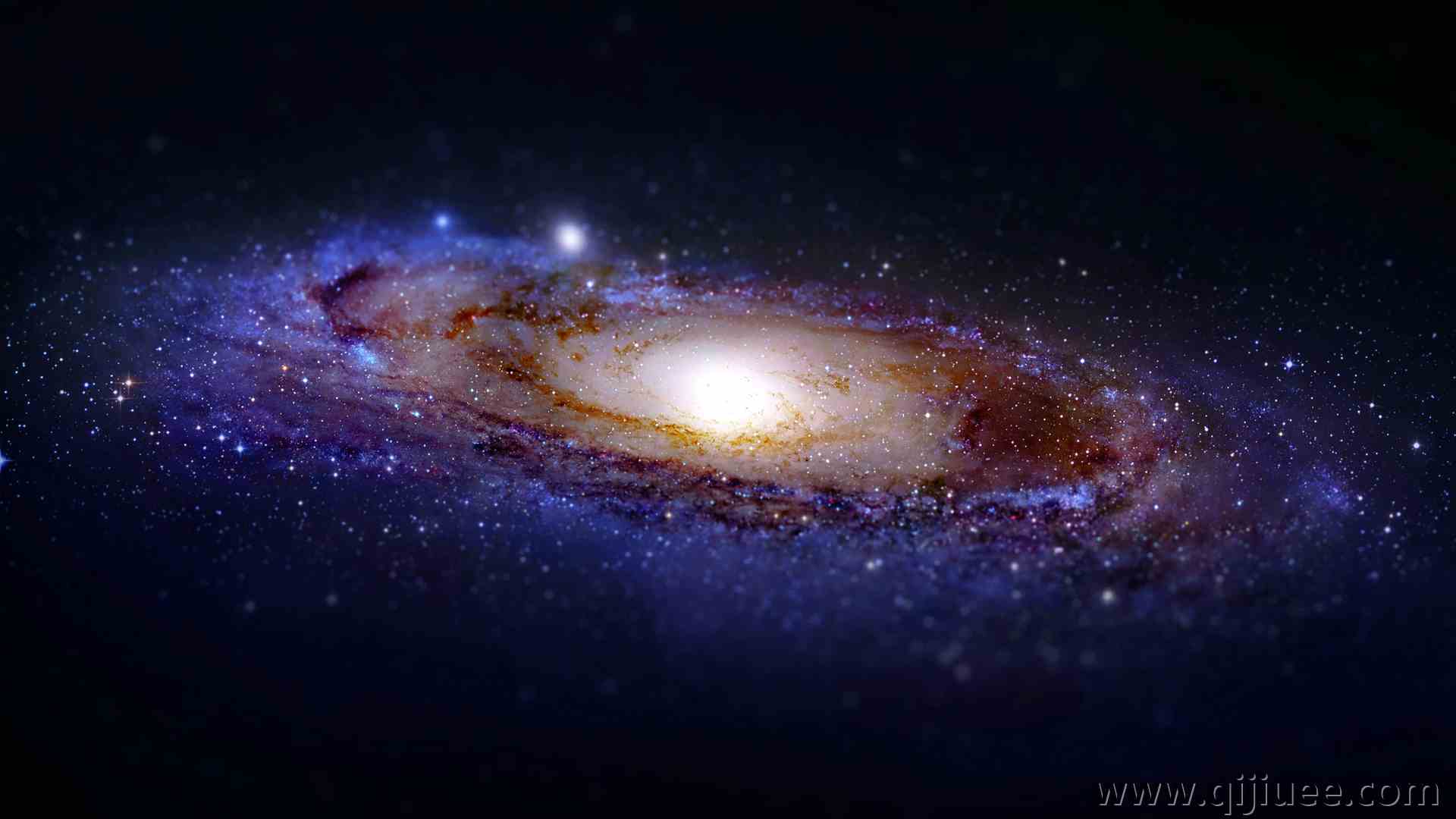 太空 银河 螺旋 银河 星星 电脑壁纸 4K壁纸3840 x 2160/4.86 MB-柒染云阁