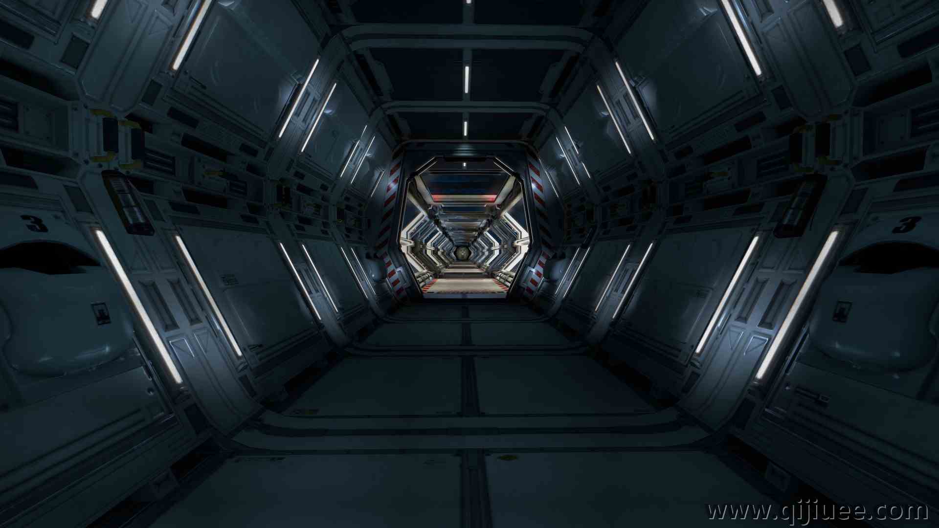 宇宙飞船 未来主义 科幻 AI艺术 电脑壁纸 8K壁纸7680 x 4320/1.98 MB-柒染云阁
