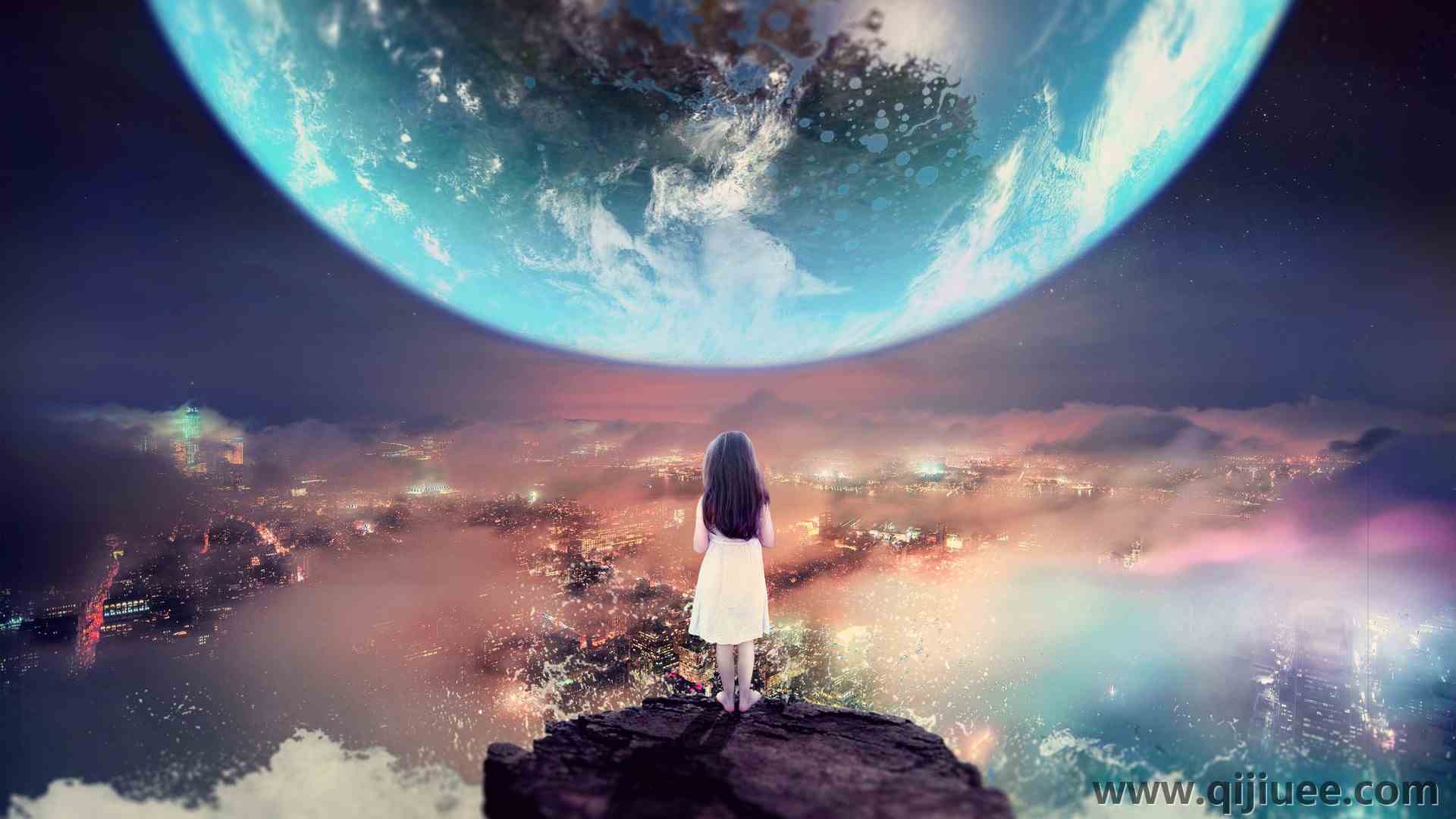 地球 世界 薄雾 云 自然 AI艺术 悬崖 海洋 城市 夜晚 行星 宇宙 电脑壁纸 4K壁纸3840 x 2400/1.47 MB-柒染云阁
