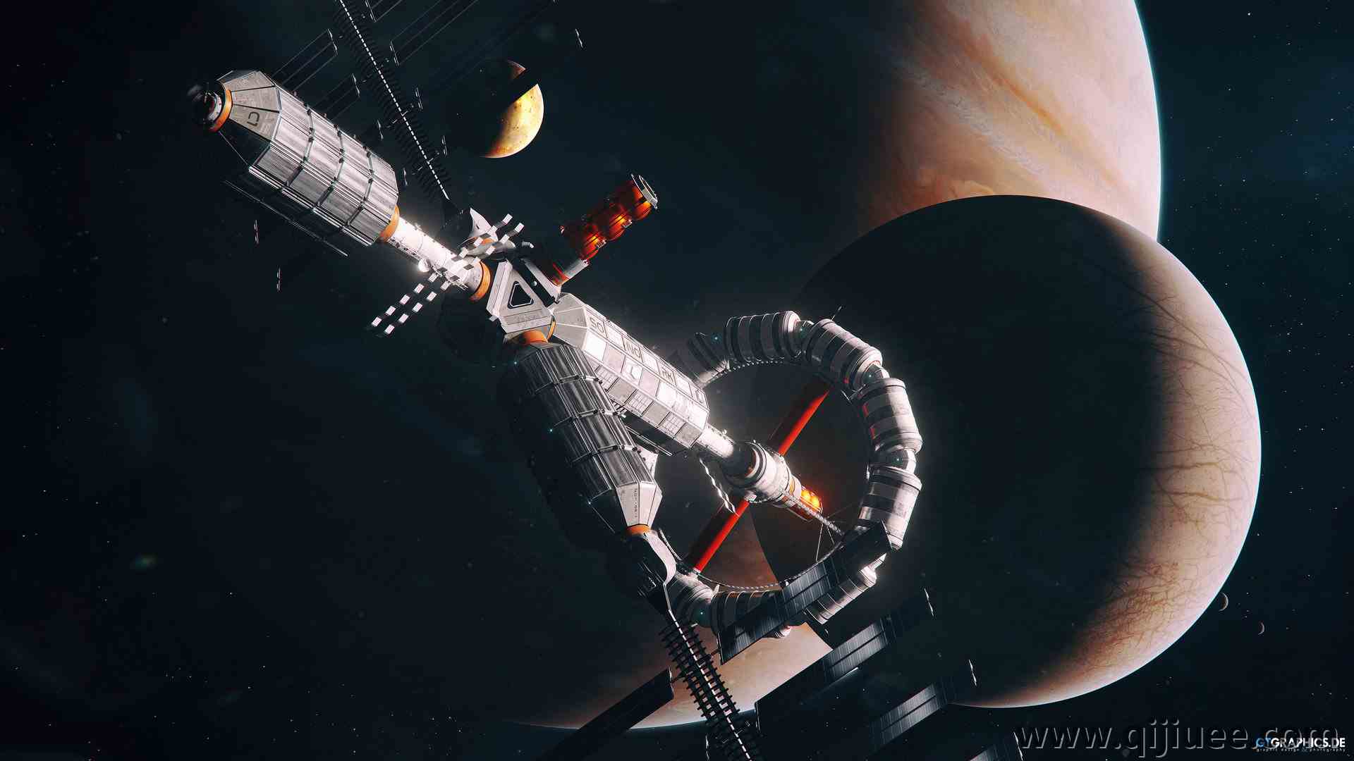 太空 宇宙 飞船 行星 图形 科幻 未来 电脑壁纸 4K壁纸3840 x 2160/0.99 MB-柒染云阁