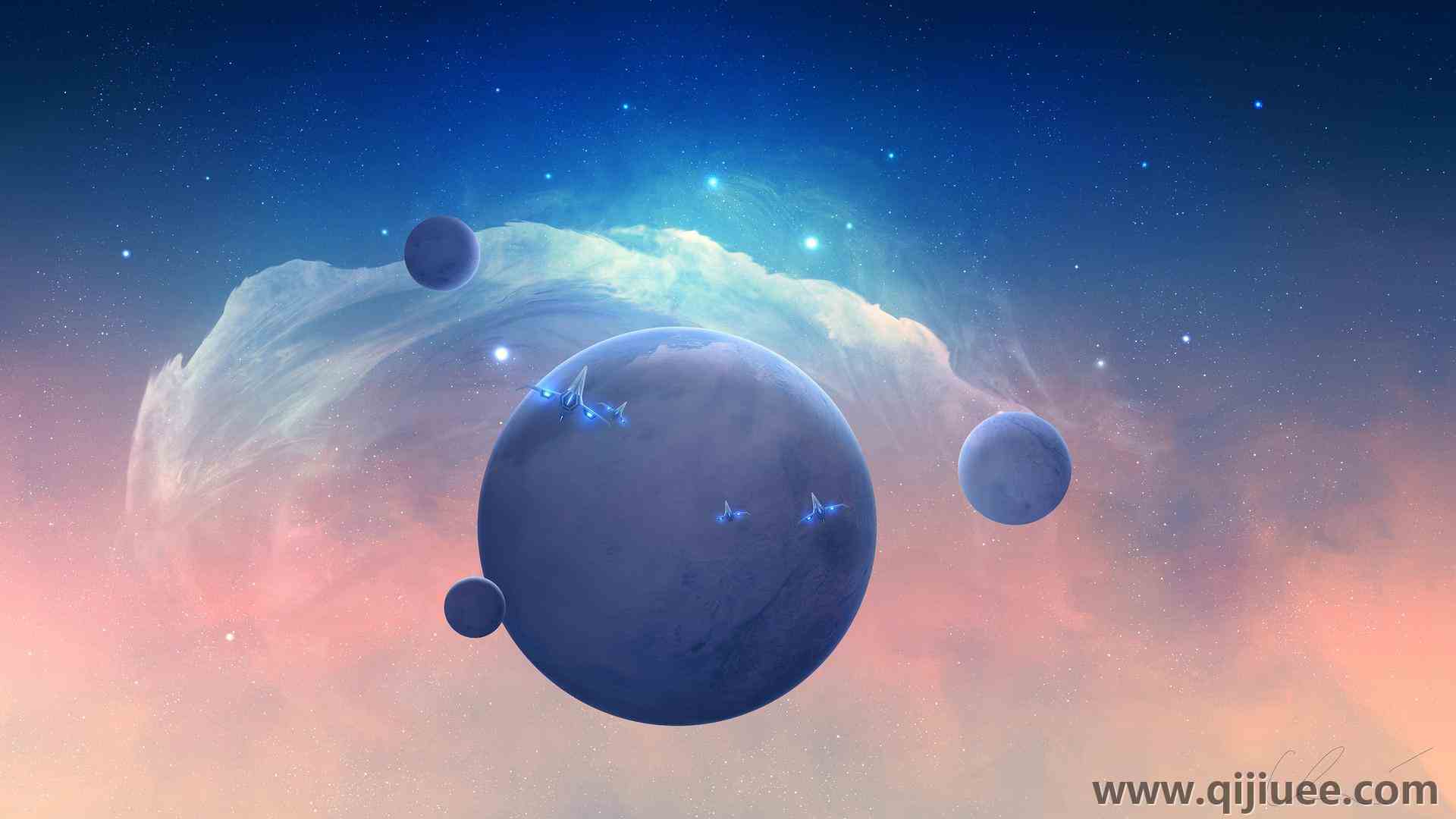 科幻 星球 AI艺术 游戏 宇宙 星空 未来 电脑壁纸 4K壁纸5000 x 2822/1.51 MB-柒染云阁