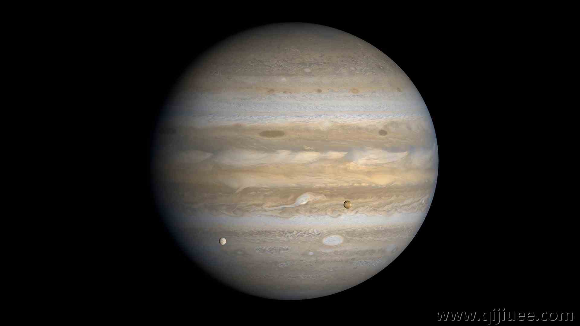 木星 空间 极简主义 空间 艺术 AI艺术 太阳系 行星  电脑壁纸 4K壁纸3840 x 2160/0.45 MB-柒染云阁