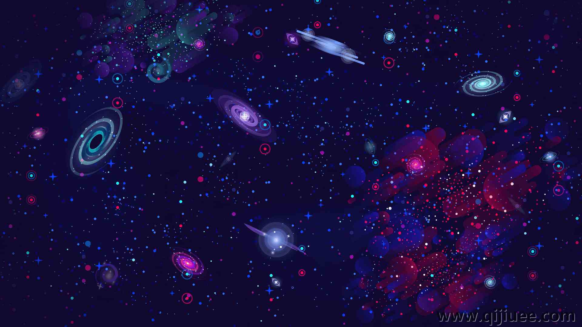 AI艺术 星星 太空 宇宙 星空 艺术 抽象 概念 电脑壁纸 4K壁纸3840 x 2160/1.75 MB-柒染云阁