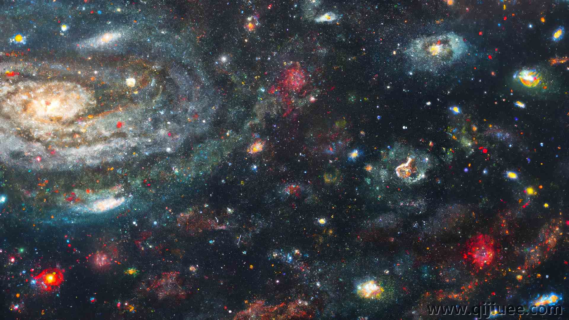 艺术 绘画 空间艺术 宇宙 星星 伽利 空间  电脑壁纸 4K壁纸3840 x 2160/14.39 MB-柒染云阁