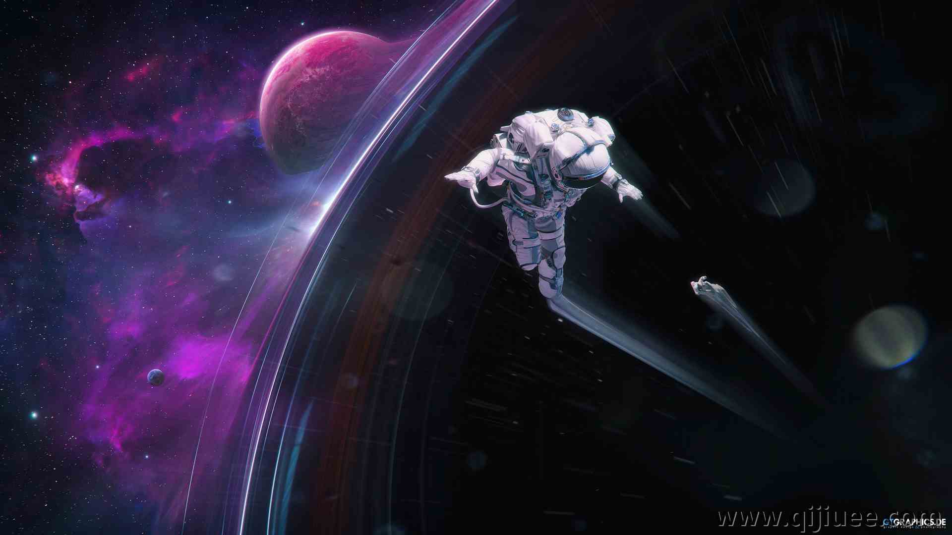 黑洞 空间 行星 太空 宇宙 科幻 未来 宇航员 电脑壁纸 4K壁纸3840 x 2160/2 MB-柒染云阁