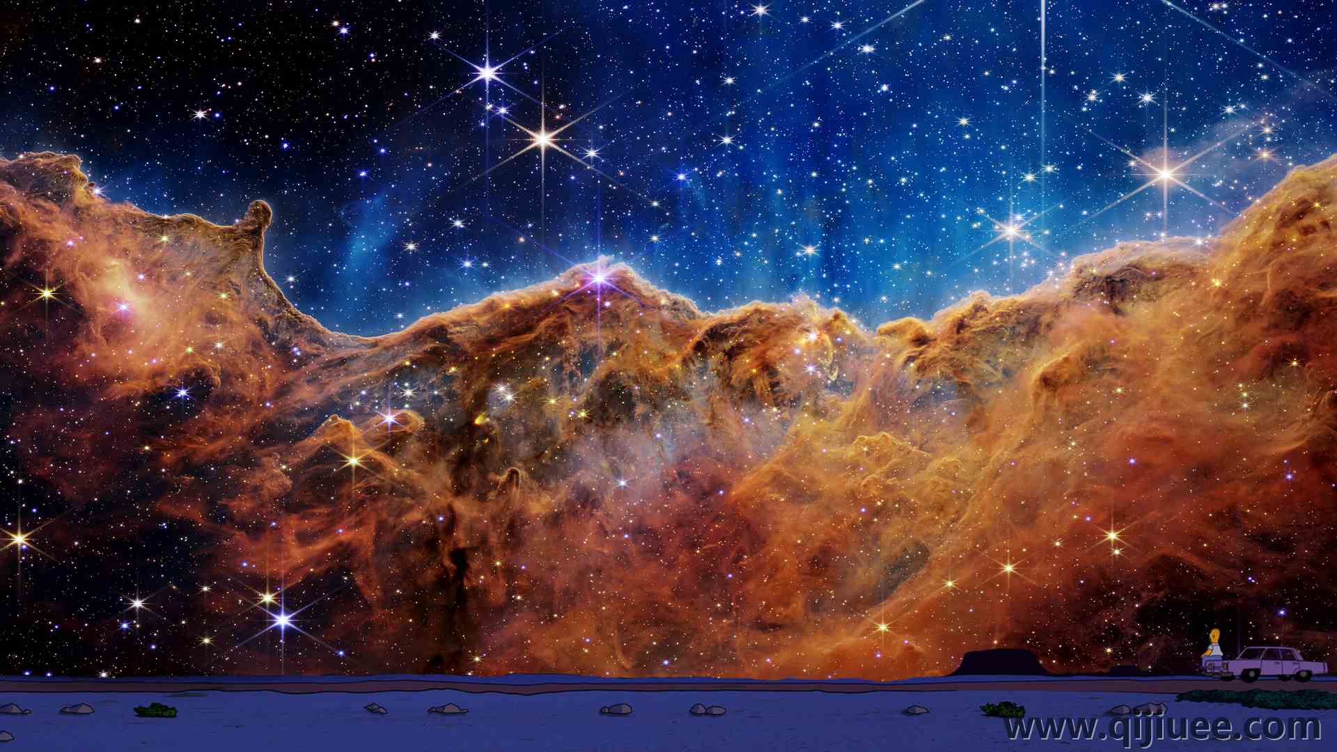 望远镜 太空 宇宙 AI艺术 星星 星云 伽利  4K壁纸3840 x 2160/17.11 MB-柒染云阁