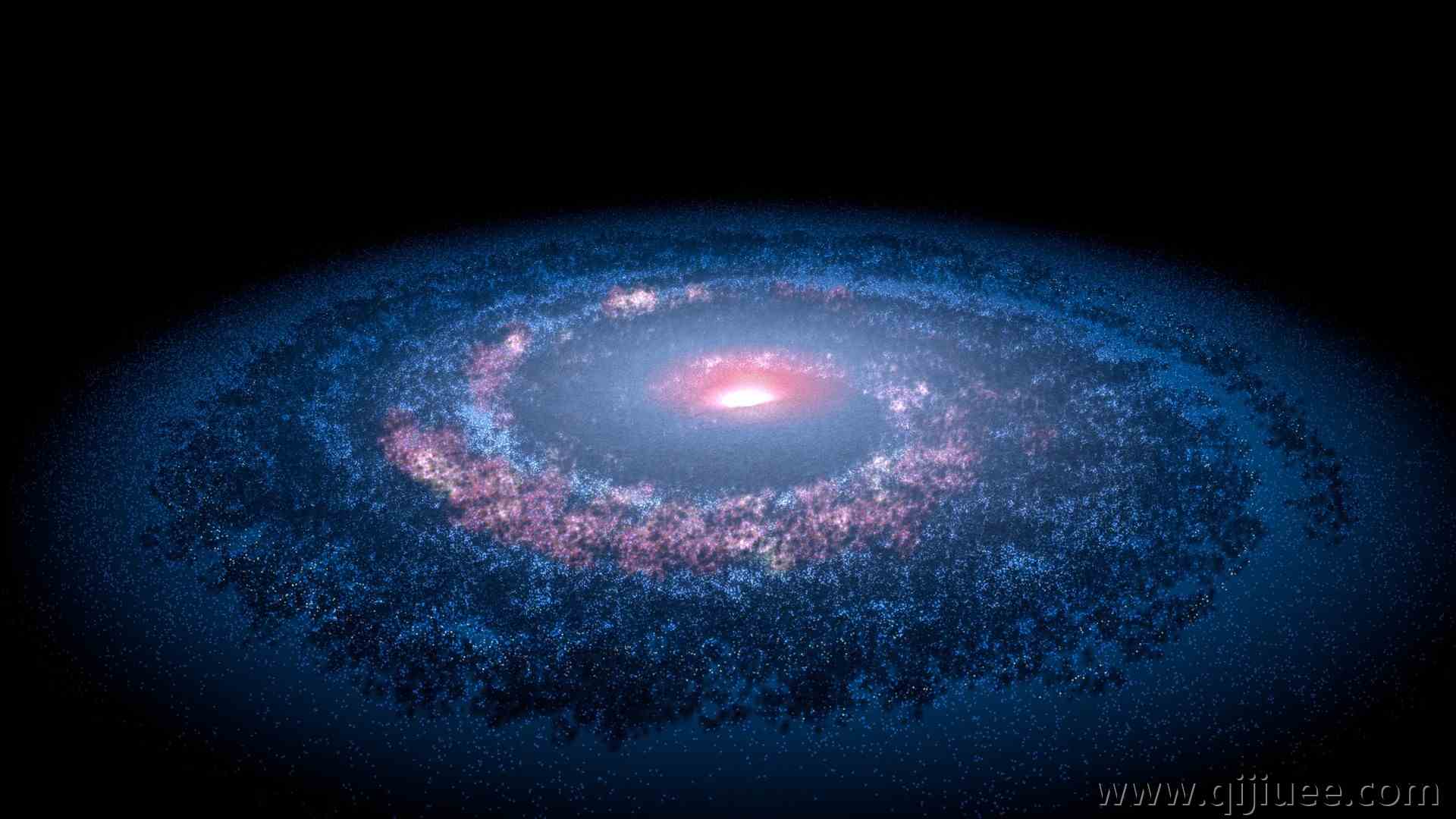黑色背景 AI艺术 宇宙 空间 银河系 4K壁纸3840 x 2160/1.42 MB-柒染云阁